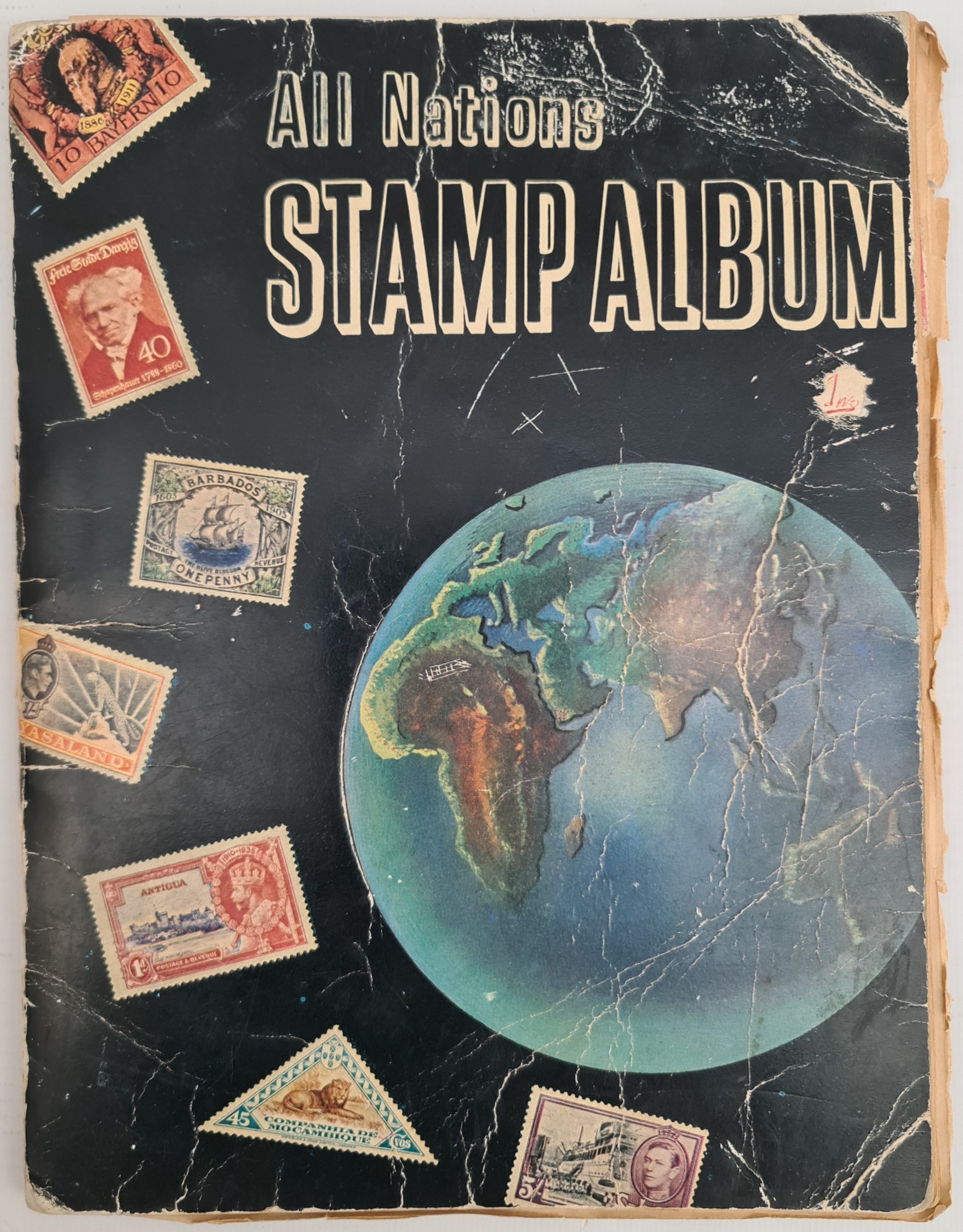 All Nations Stamp Album Approx. 450 stamps at least All Nations Stamp Album Approx.450 stamps at