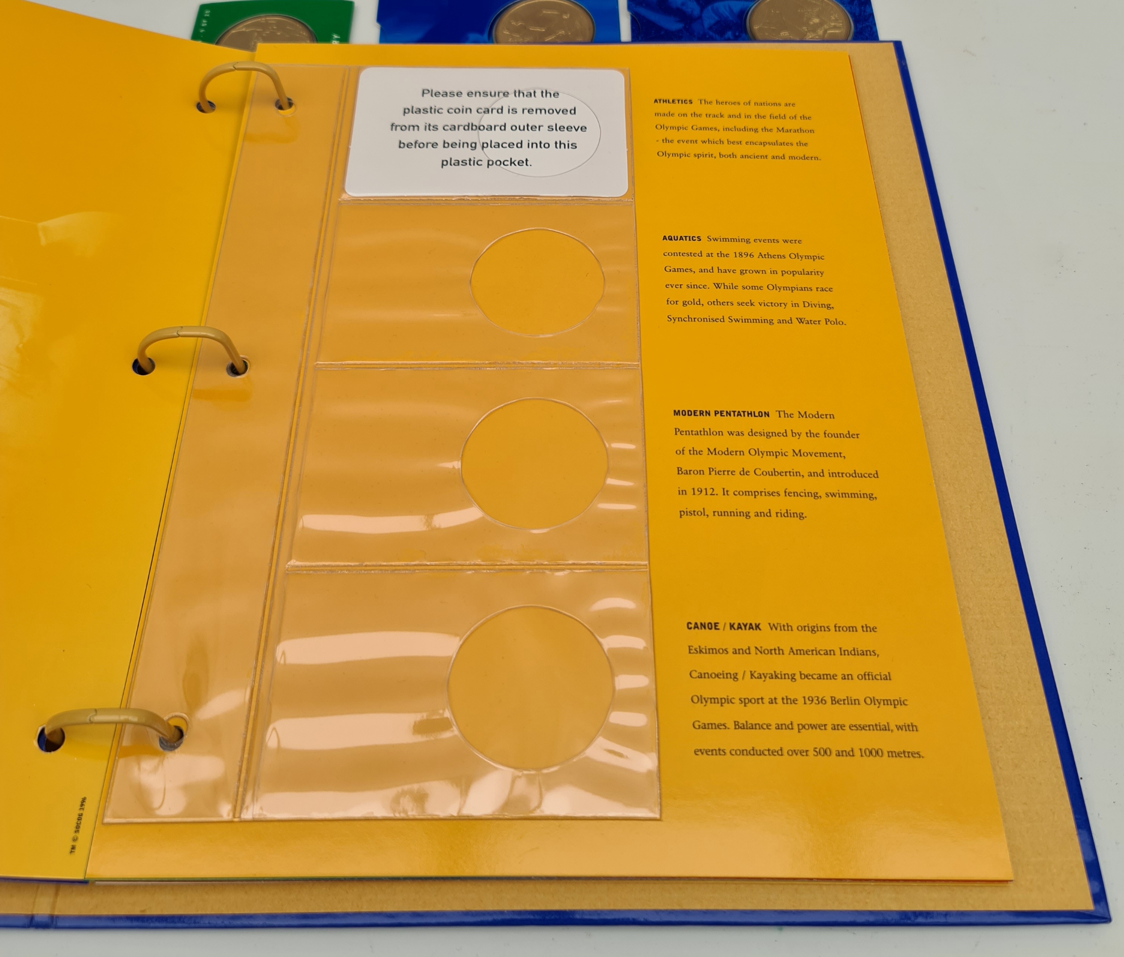 Collectable Coins Sydney Olympics 2000 $5 Coins and Folder