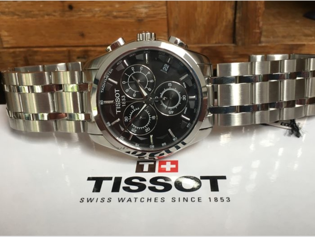 TISSOT T035.617.11.051.00 Men's Couturier Quartz Chronograph Watch