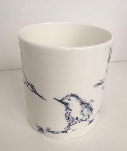 Tracey Emin (b 1963) ‘Docket and his Bird Collection’ Porcelain Coffee Mug, Emin International, 2008