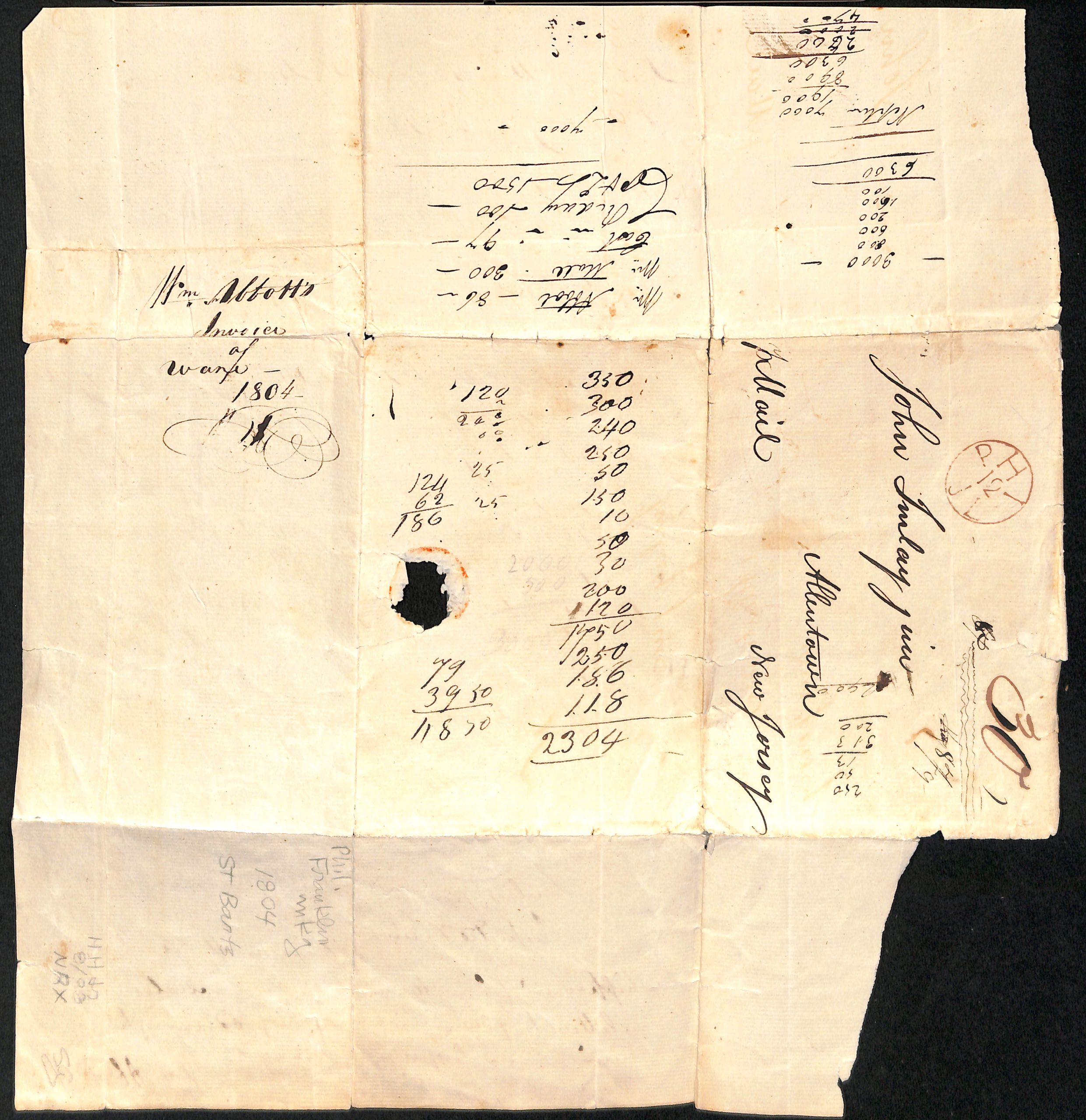 Swedish Settlements - St. Bartholomew 1804