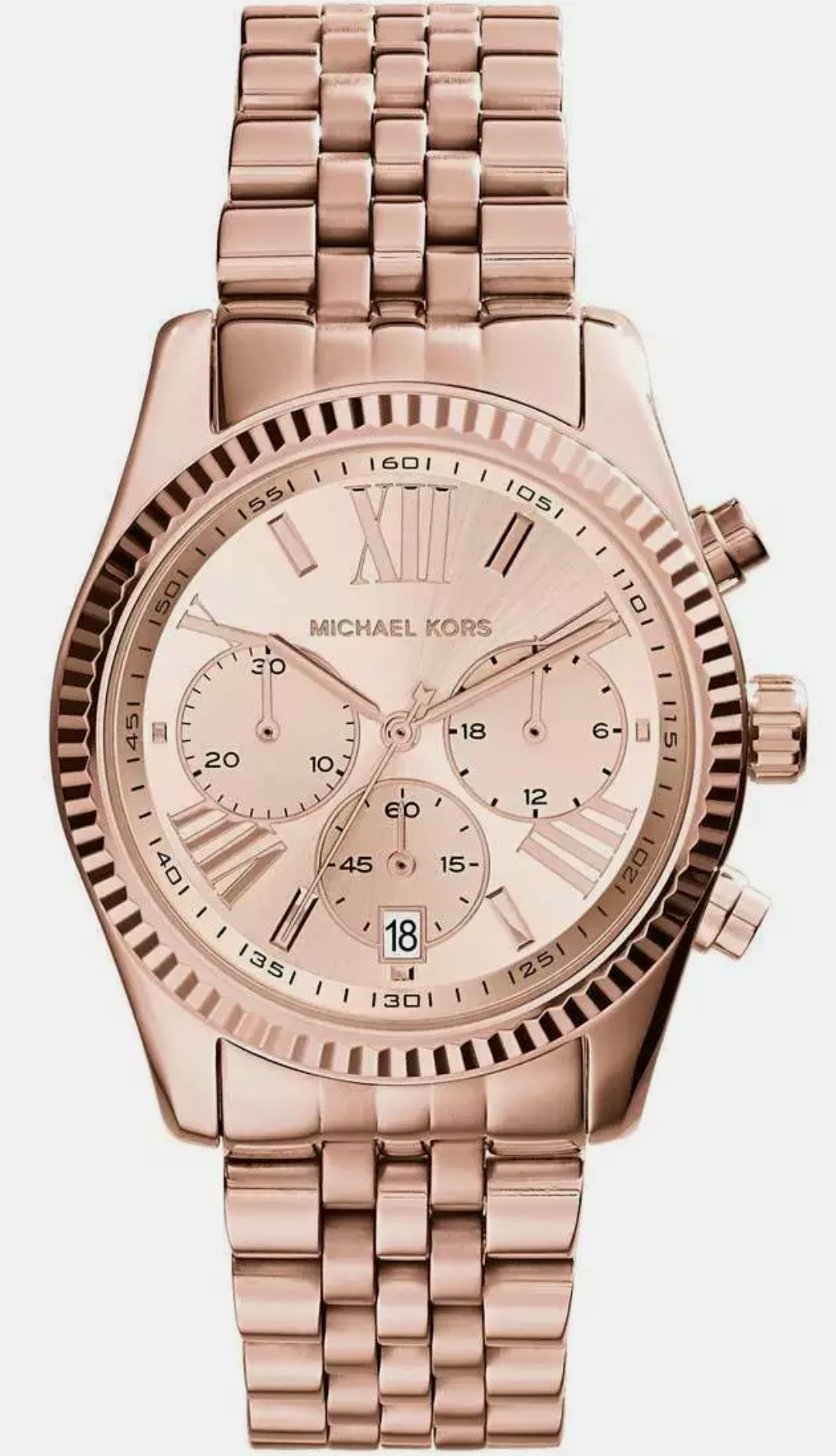 Michael  Kors  MK5569 Ladies Rose Gold Lexington Quartz Watch