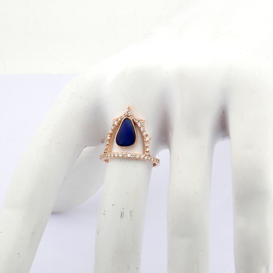 Natural Diamond 18K Rose/Pink Gold Ring