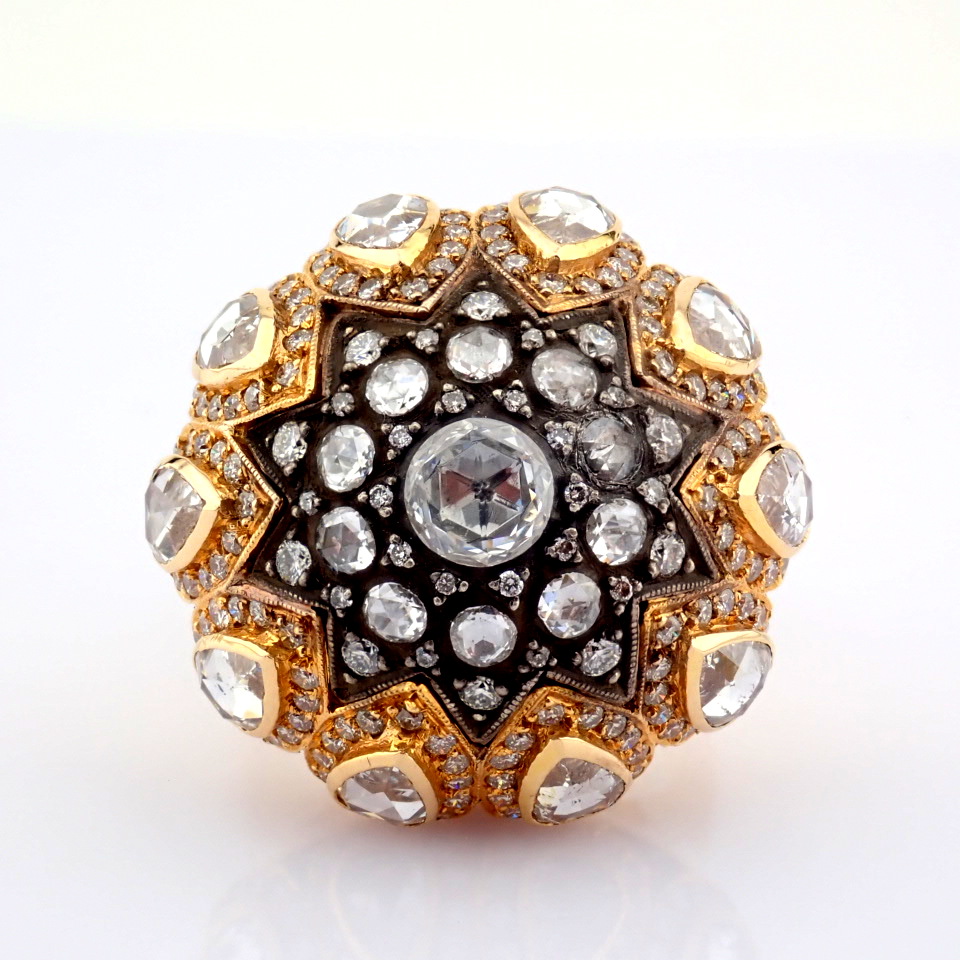 Natural Diamond 18K Rose/Pink Gold Ring