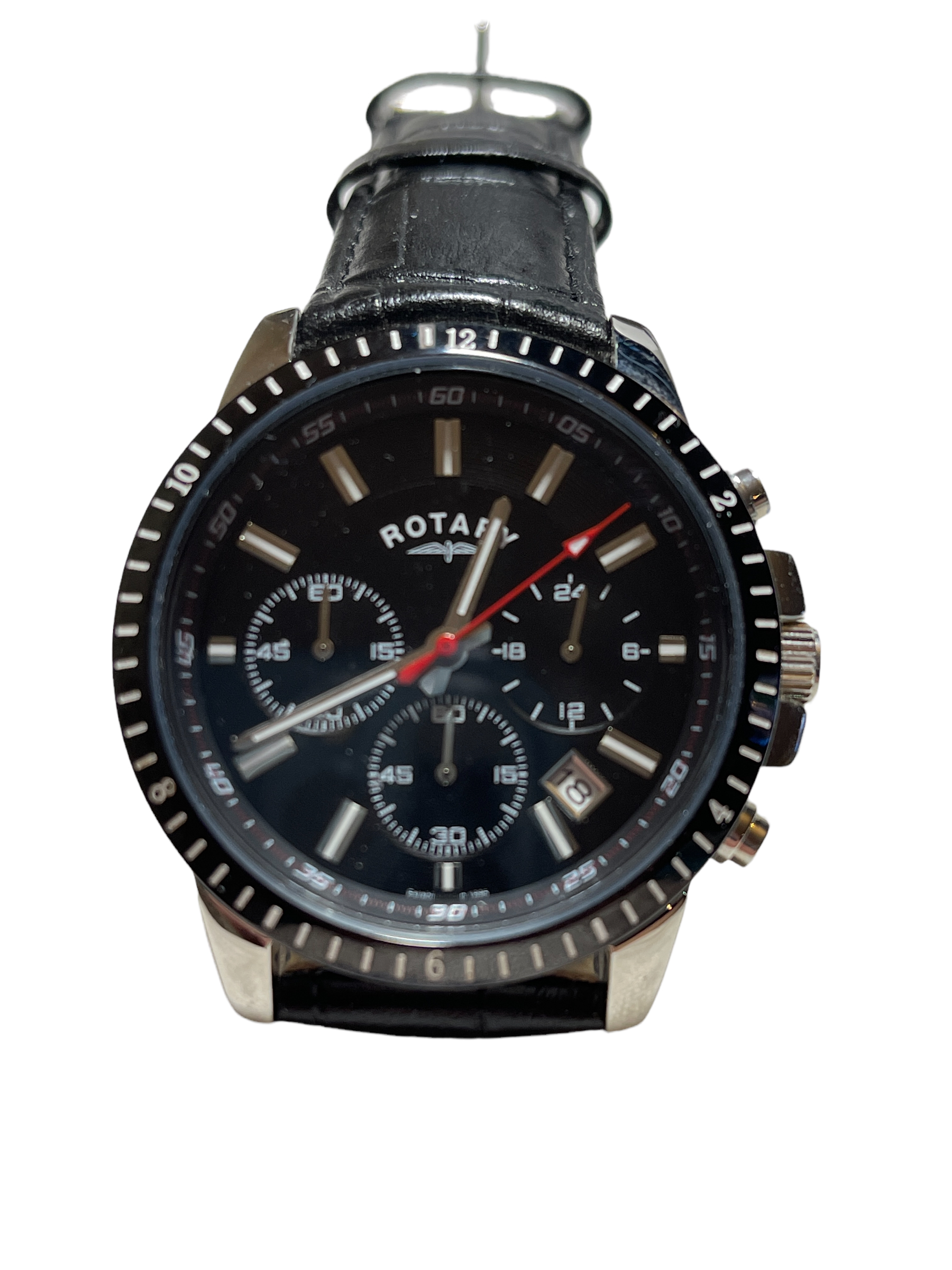 Rotary mens Chronograph watch surplus stock from our private jet charter.
