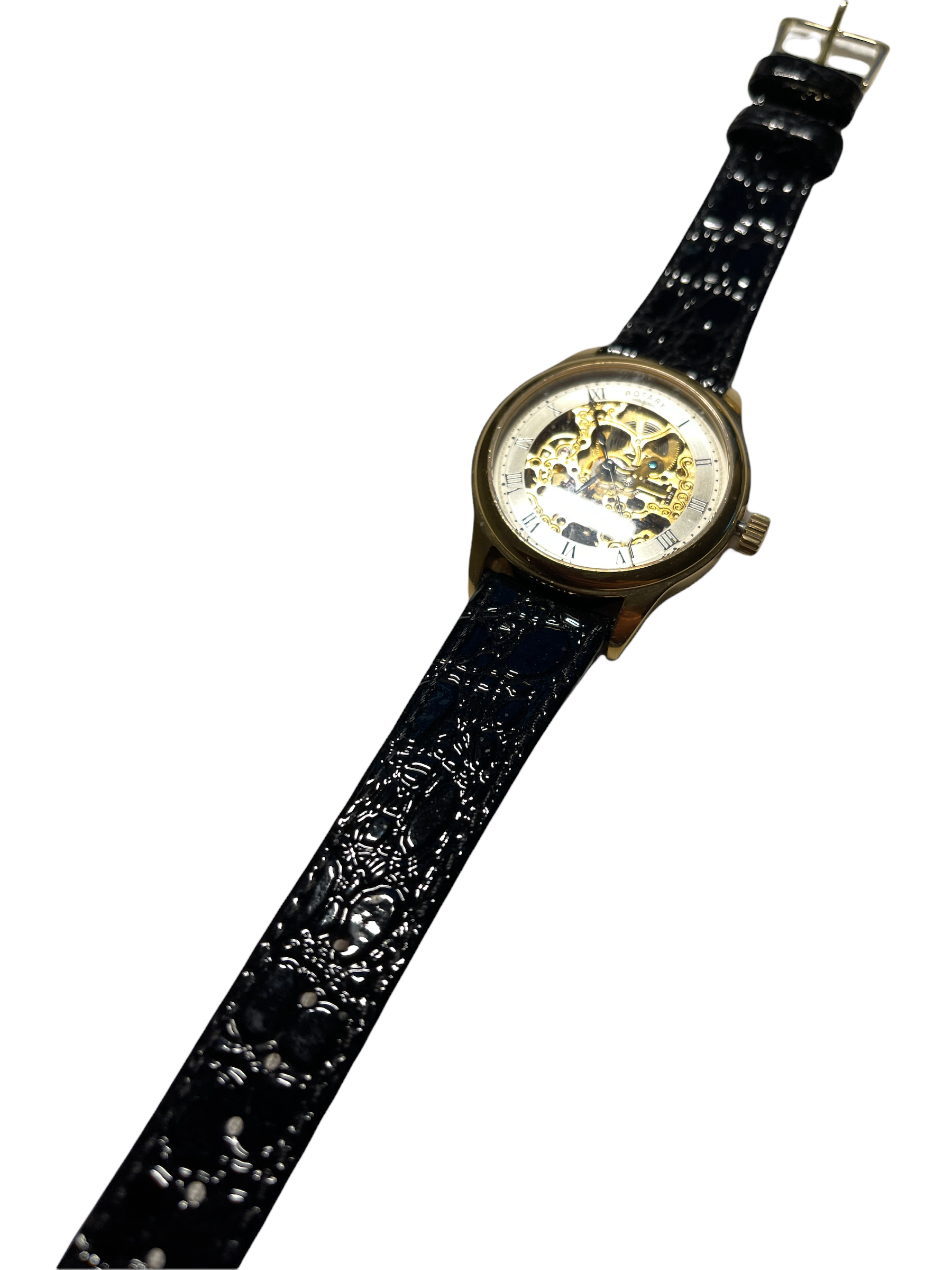 Gents Automatic Skeleton Mens Watch Rotary