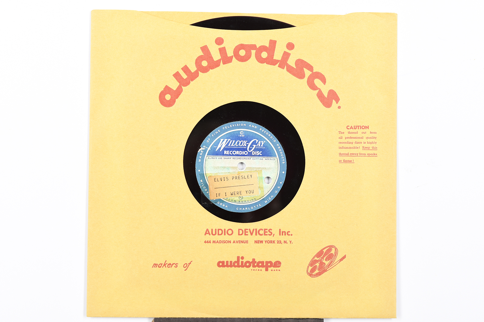 ELVIS PRESLEY acetate recording