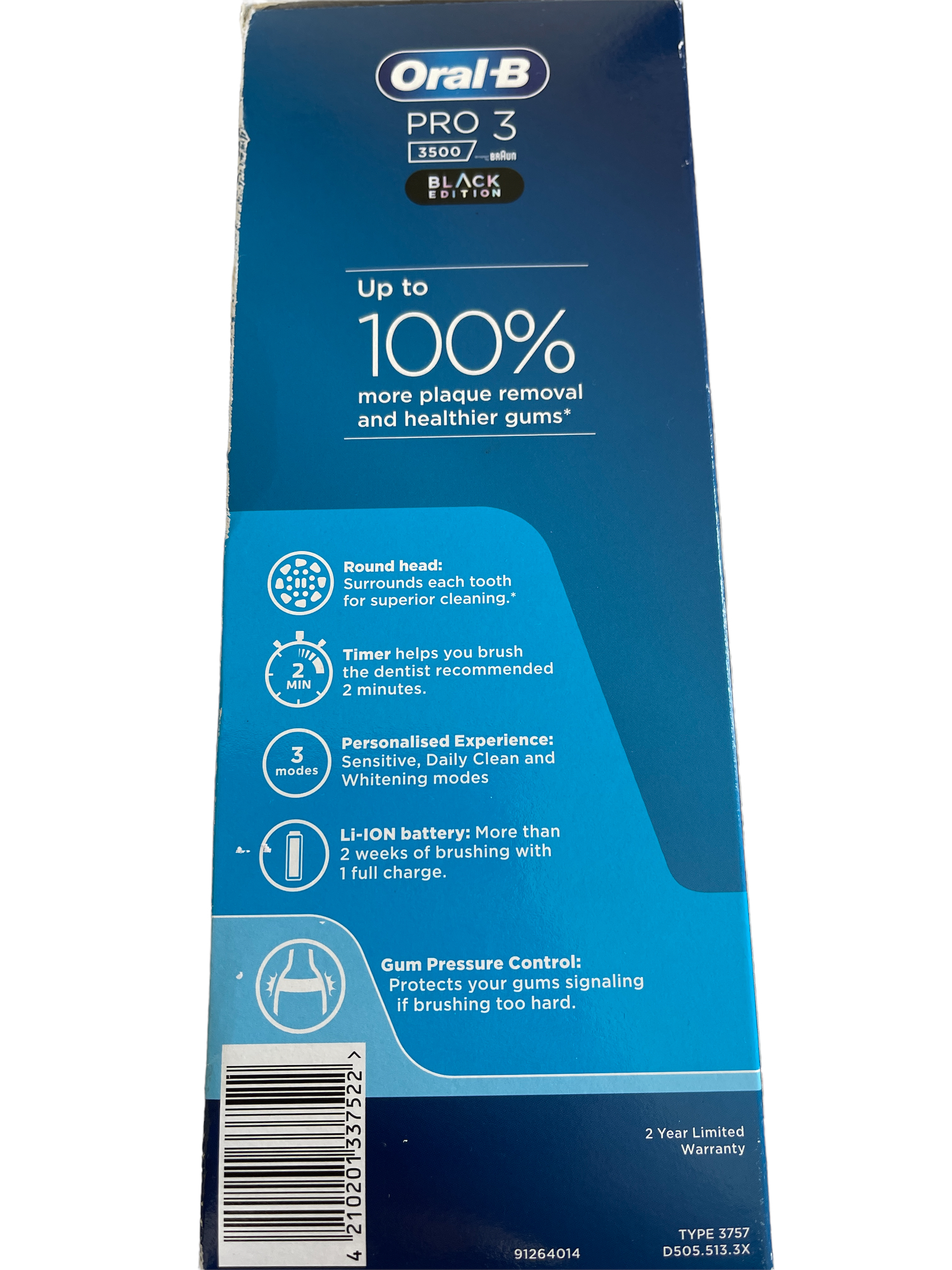 Demo surplus stock from our private jet charter Oral b Pro 3 electric toothbrush