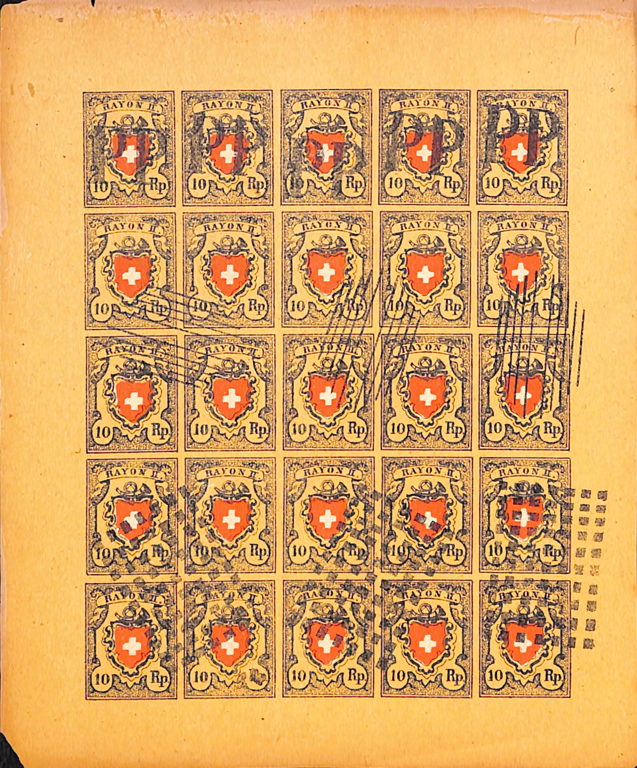 Switzerland - Spiro Forgeries 1850