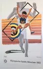 Peter Philips (b1939) Original Olympische Spiele München Advertisement Poster, Munich Germany, 1972