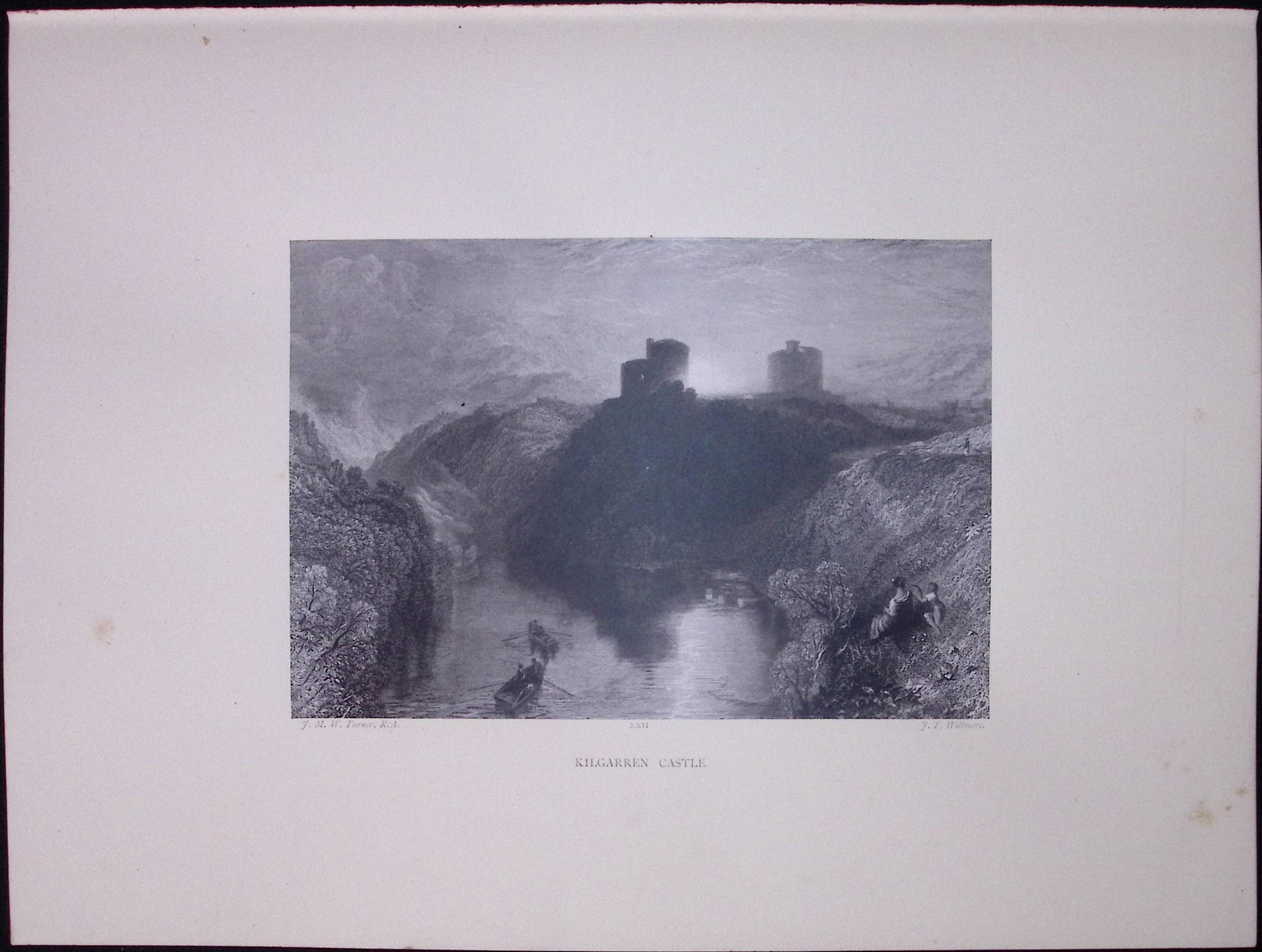 J.M.W Turner Rare “Kilgerran Castle Wales” 1873 Picturesque Views in England-18