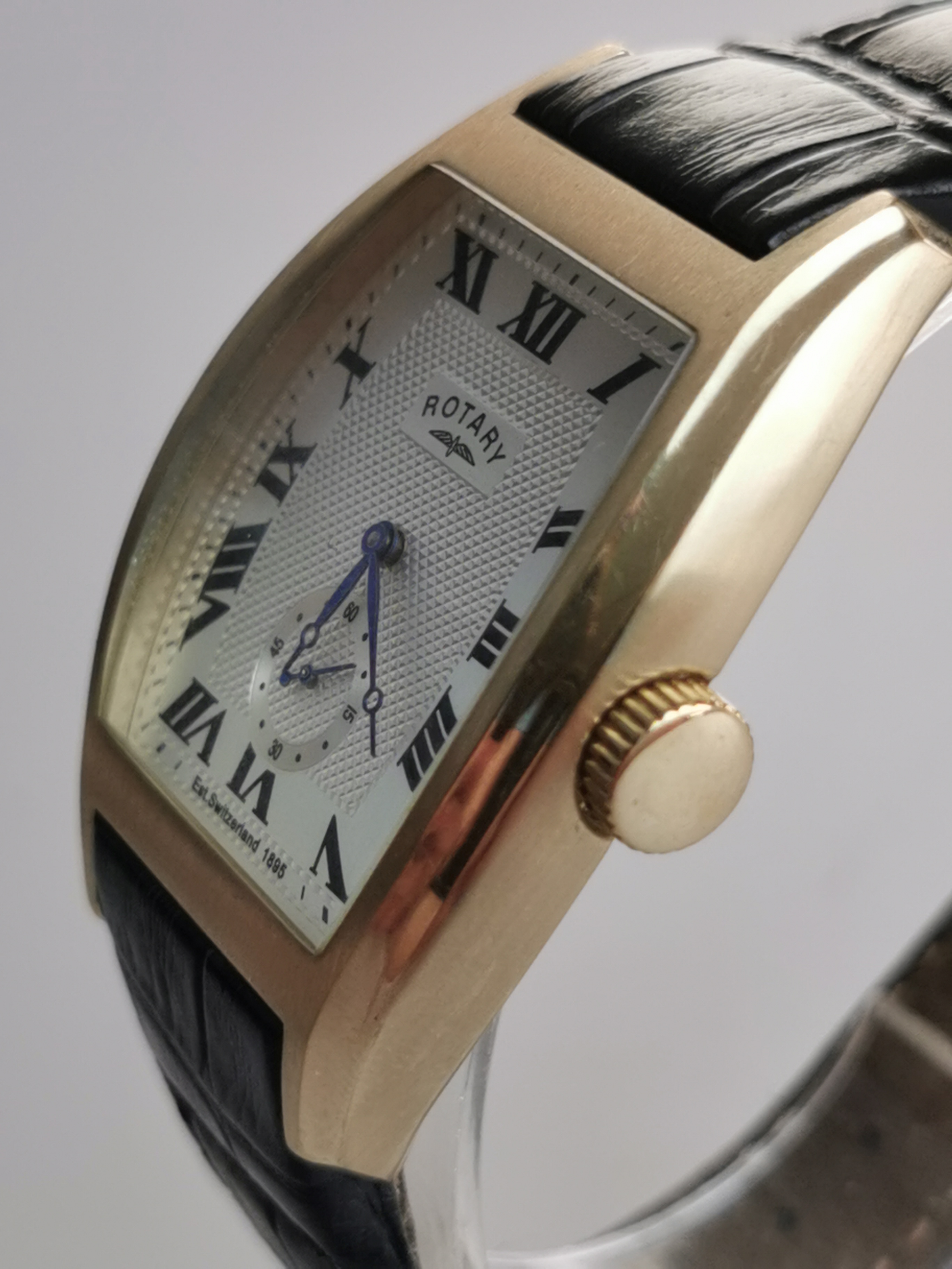 Men's Rotary Tonneau Watch GS02405/35 Gold Tone Dolphin Standard
