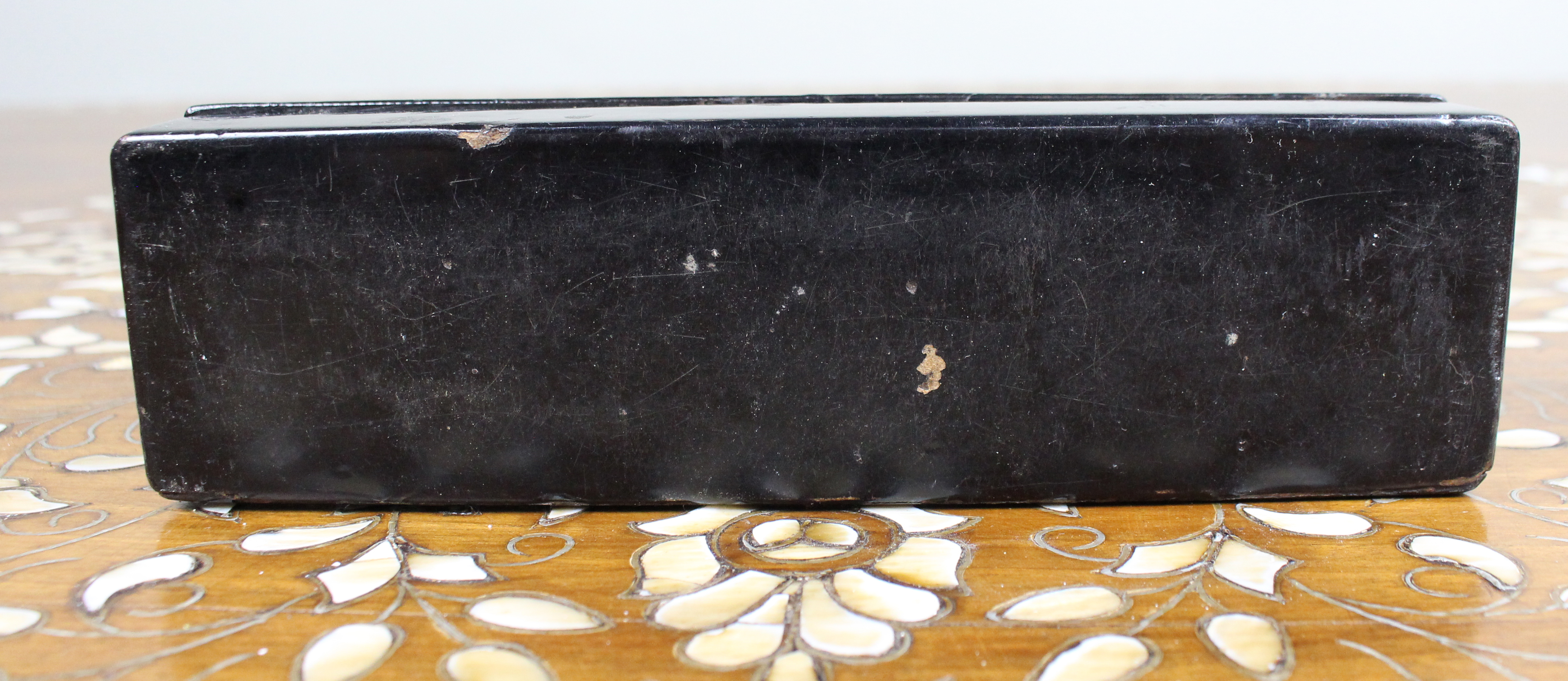 Chinese Export Lacquer Pen Box – Late 19th Century