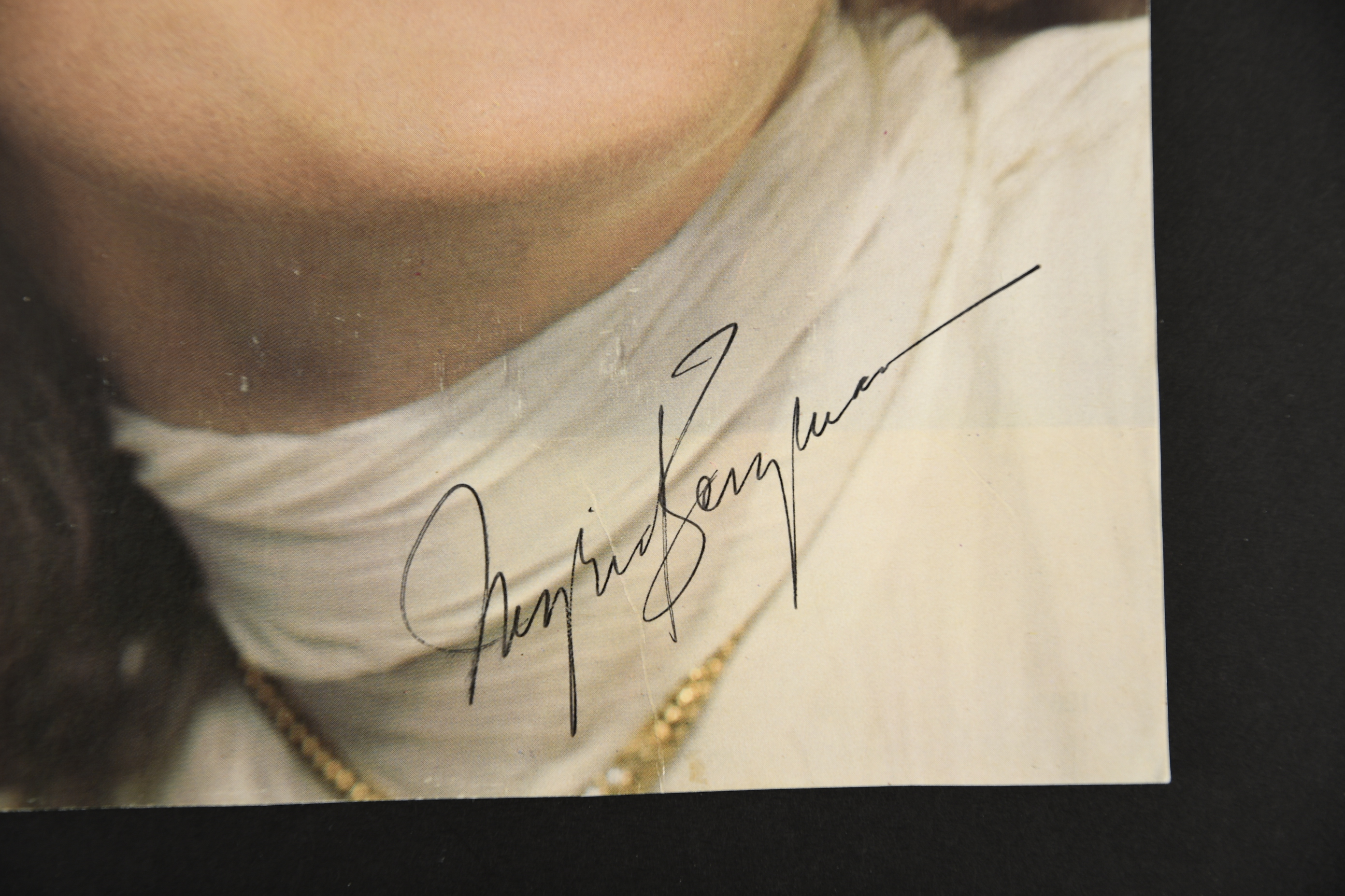INGRID BERGMAN Original signature