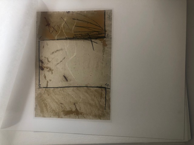 Two Lithographs After Antoni Tapies 1981