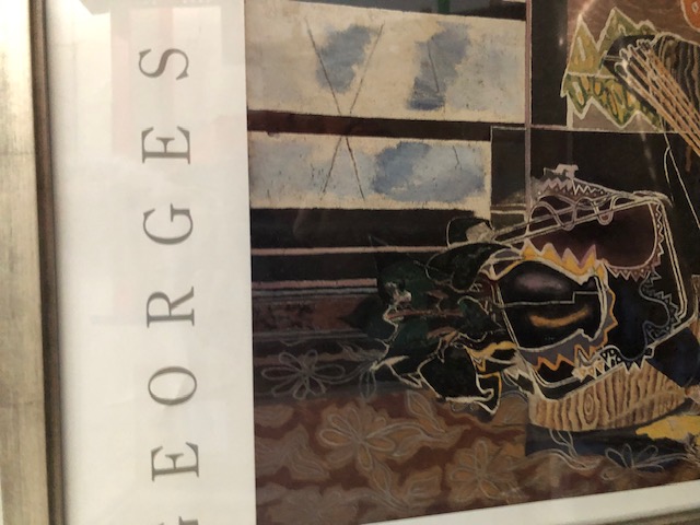 Georges Braque Exhibition Poster. Guggenheim New York 1988.
