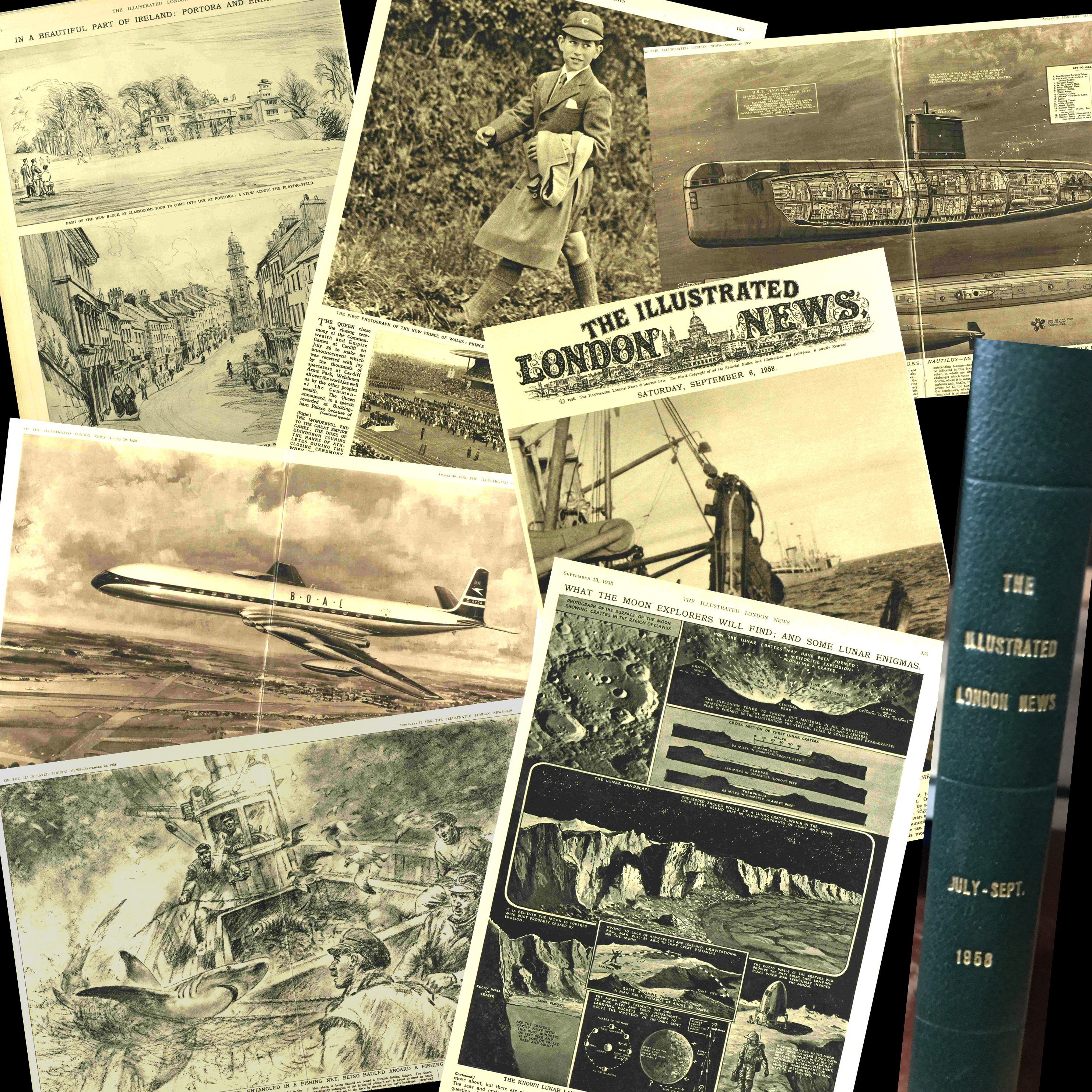 Illustrated London News Bound Edition 1958 July-Sept Over 600 Pages.