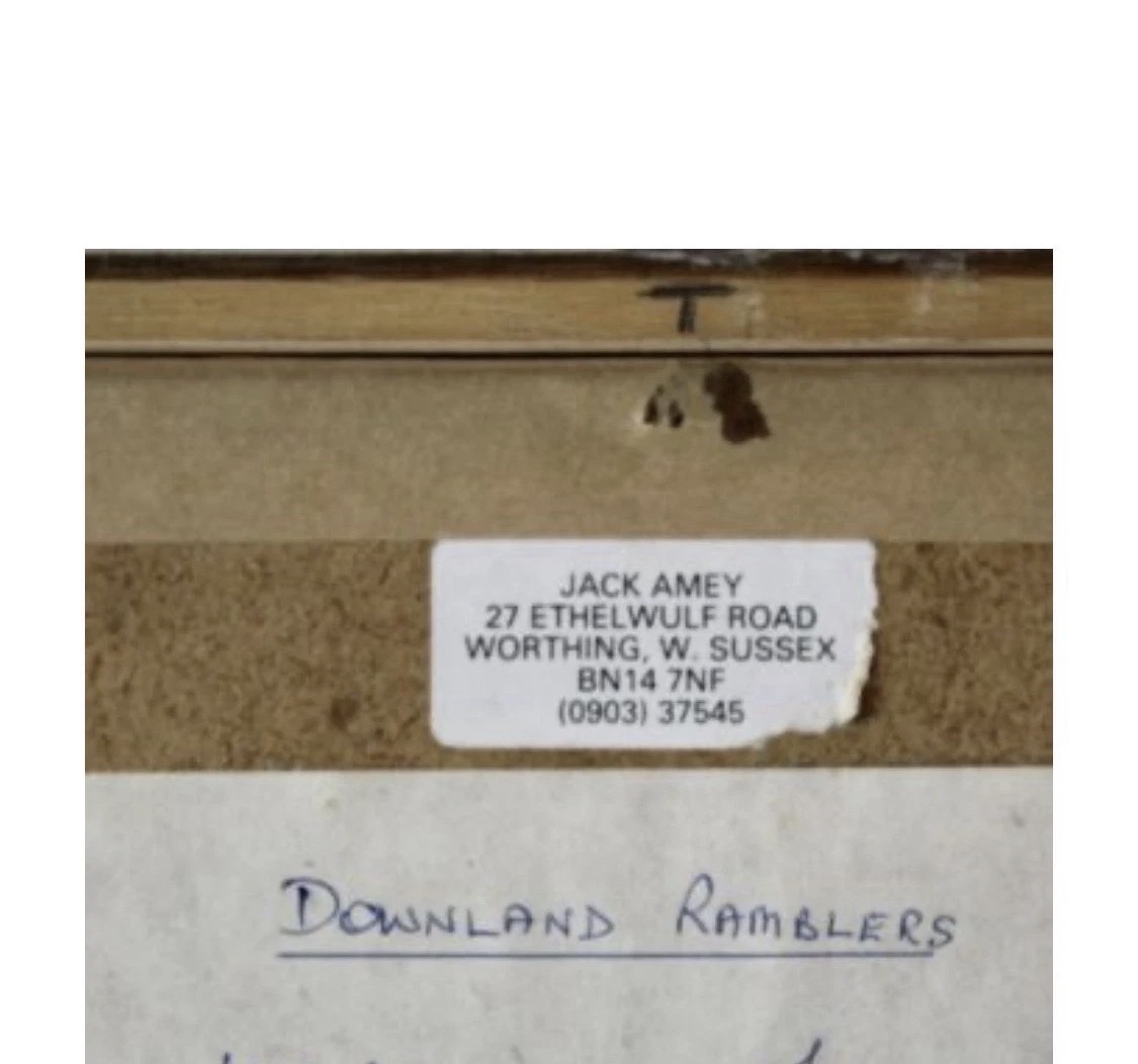 Jack Amey “Downland Ramblers“ Watercolour