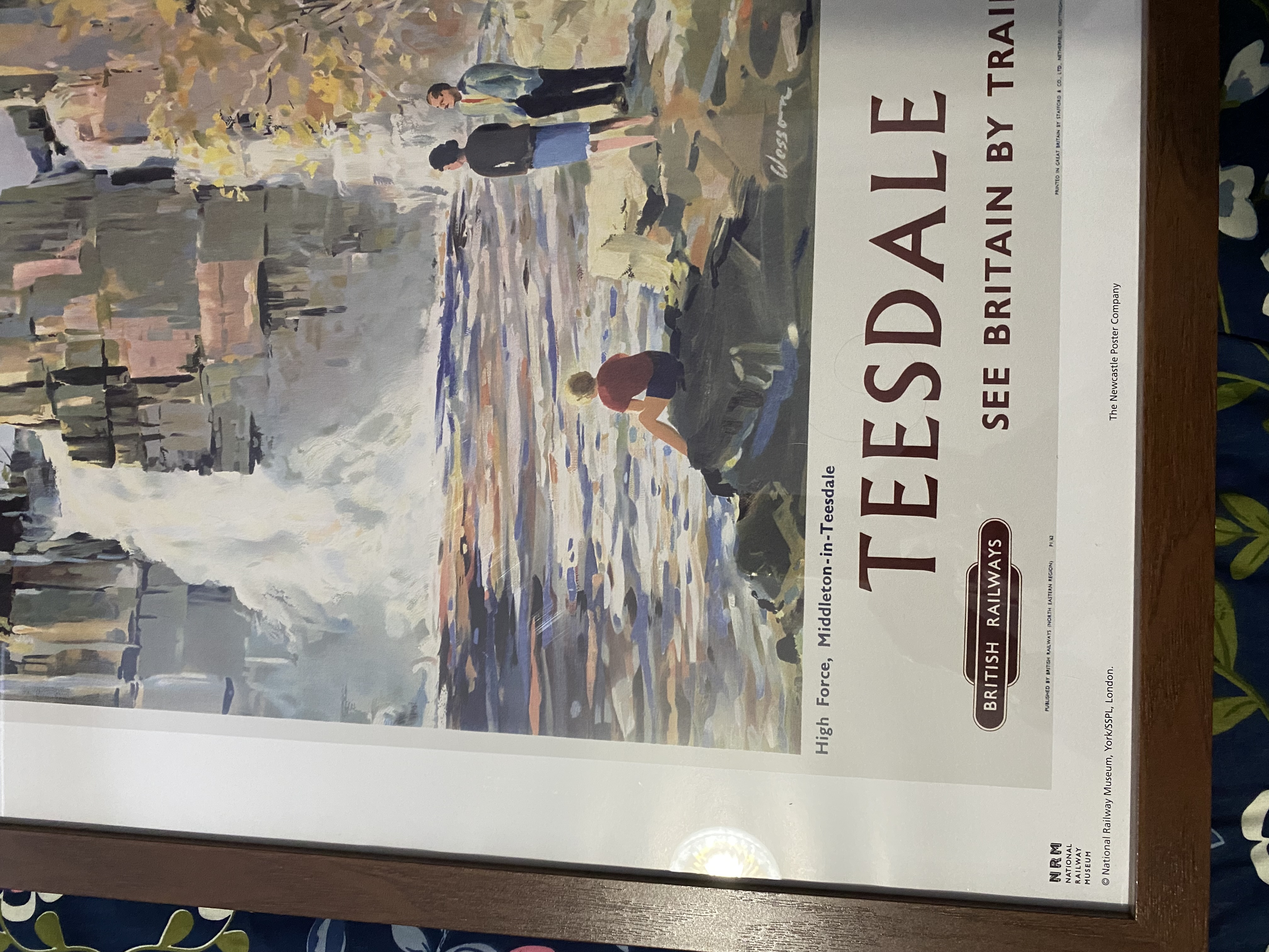Framed Reprint British Rail Poster For Teesdale