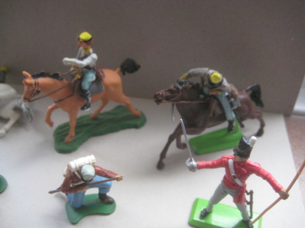 A Group of 11 Vintage Britain's Ltd Plastic Soldiers