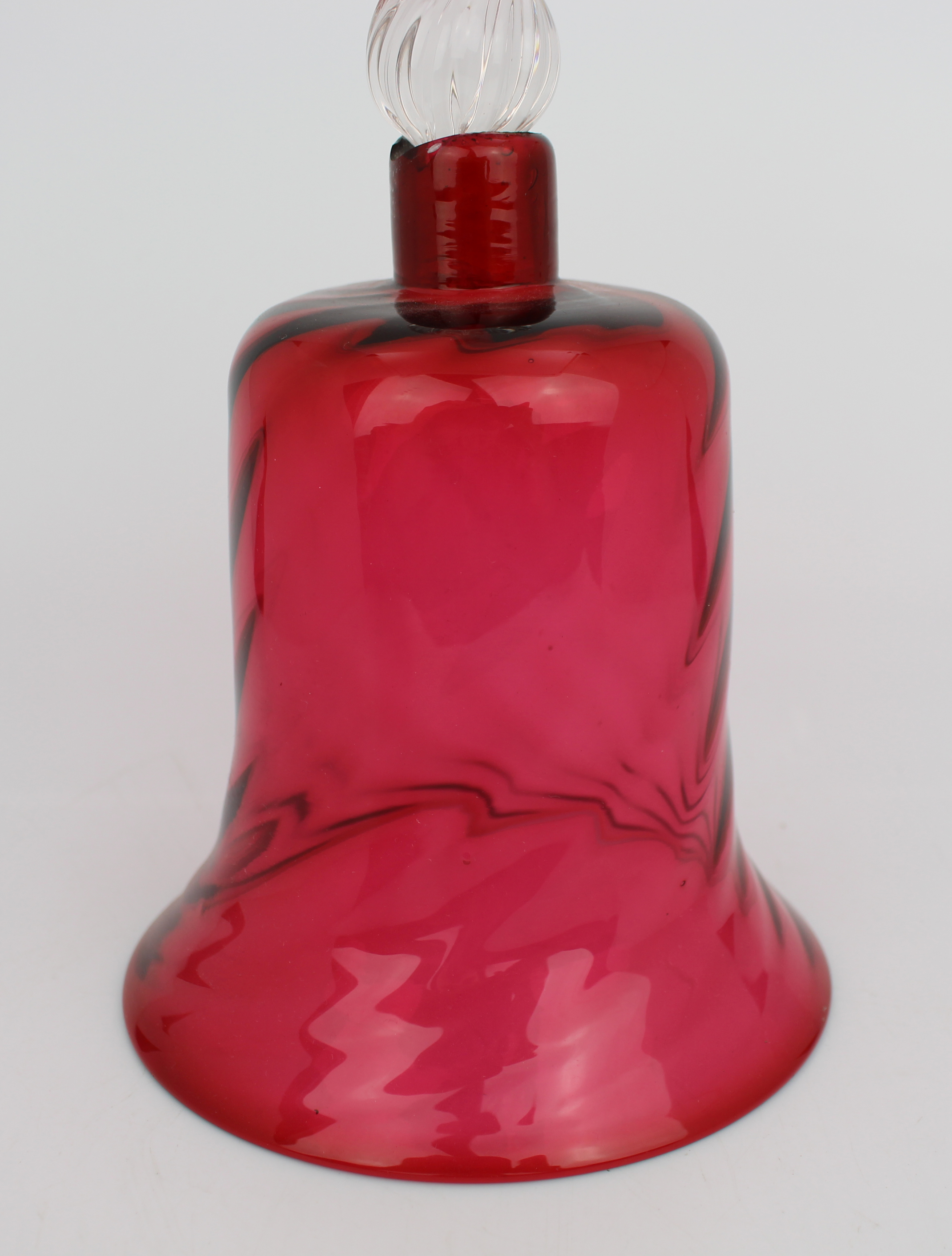 Victorian Cranberry Glass Smoke Bell