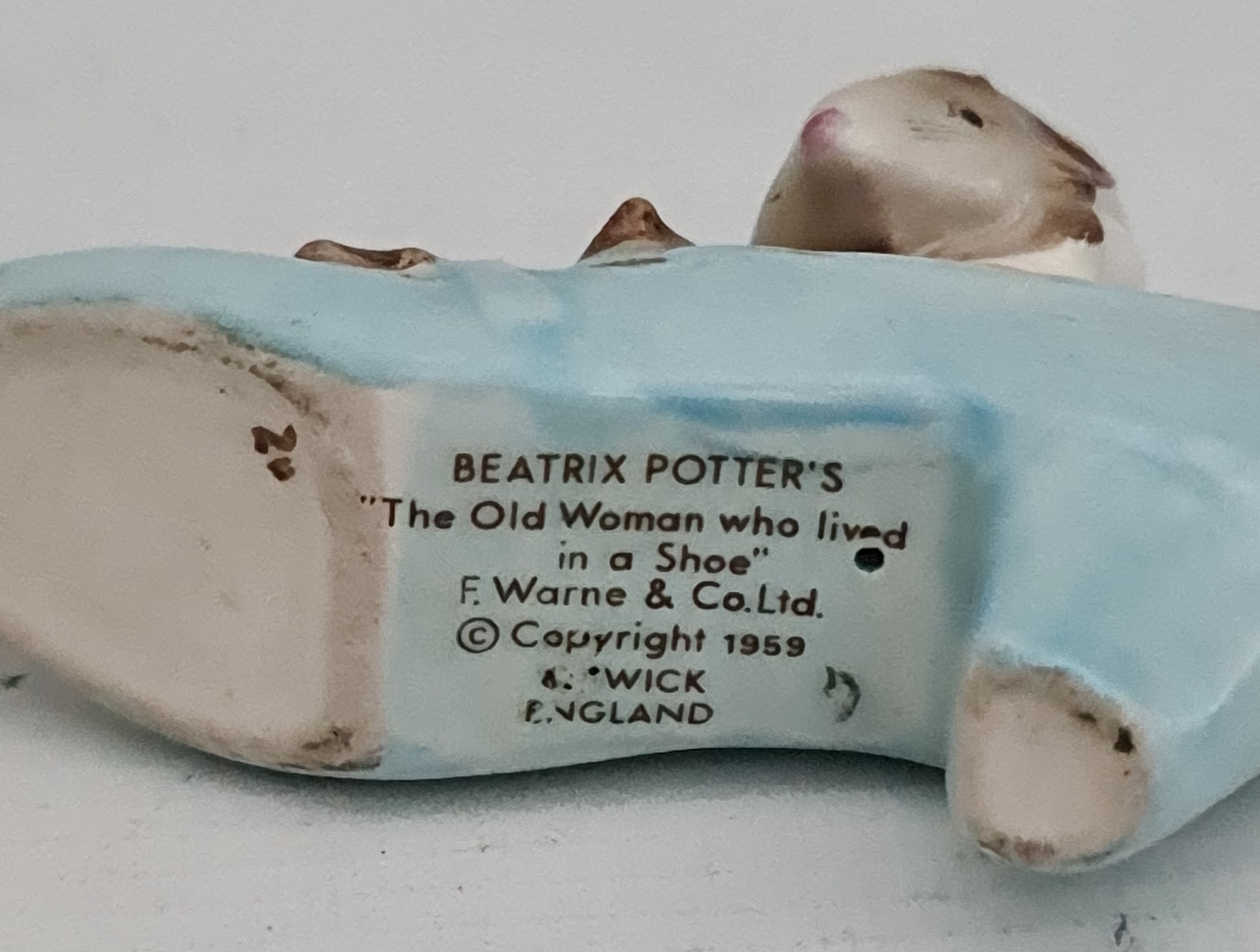 Vintage Beatrix Potter Benjamin Bunny and The Old Woman Who Lived in A Shoe Vintage Beatrix Potter