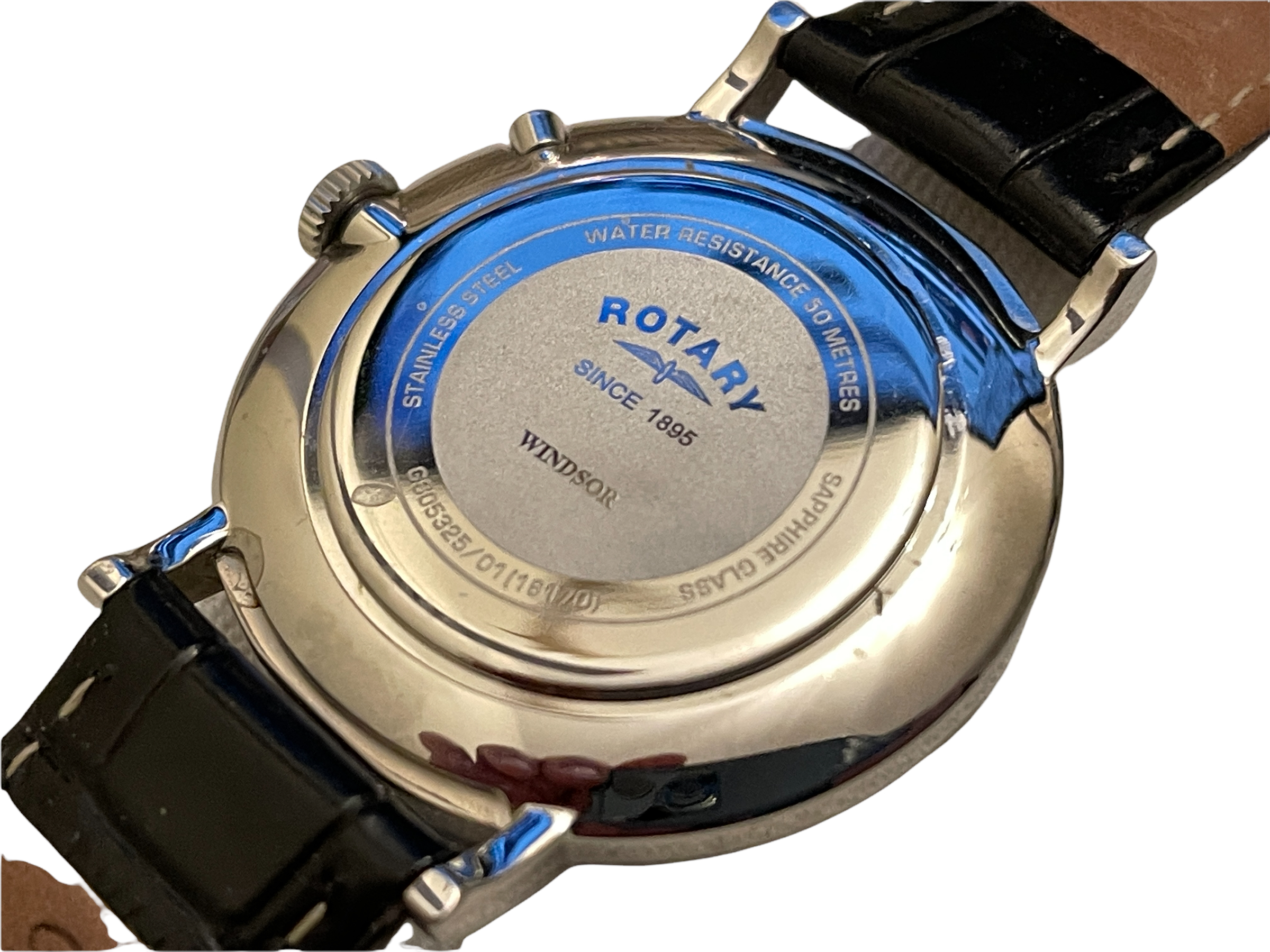 Fully Serviced Working Rotary Chronograph Gents Watch. Lost property From our Private Jet Charter.
