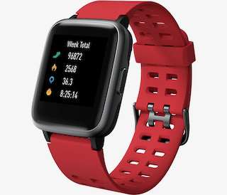 Brand New Unisex Fitness Tracker Watch Id205 Red Strap About This Item 1.3-Inch LCD Colour