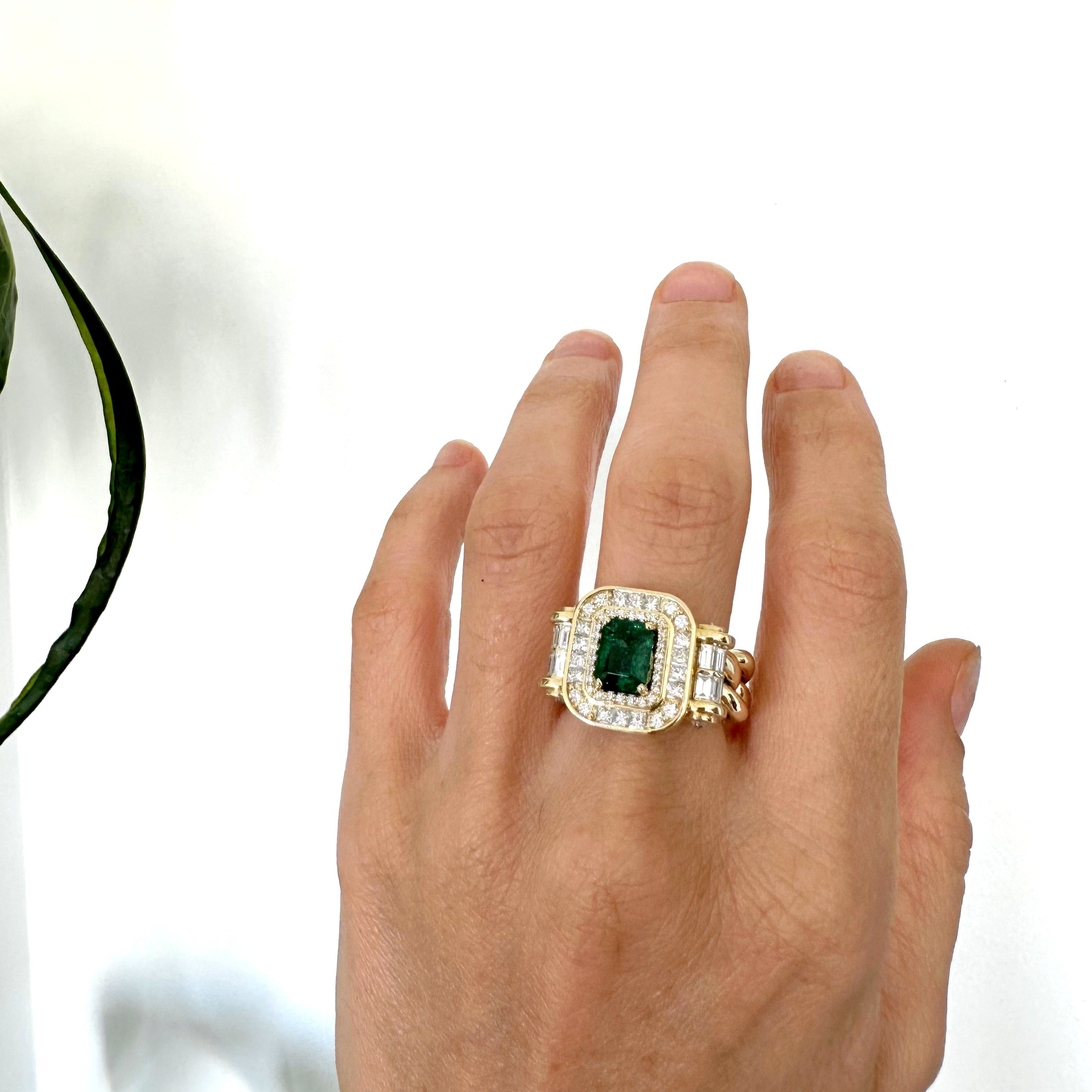 Natural Diamond 14K Yellow Gold Ring