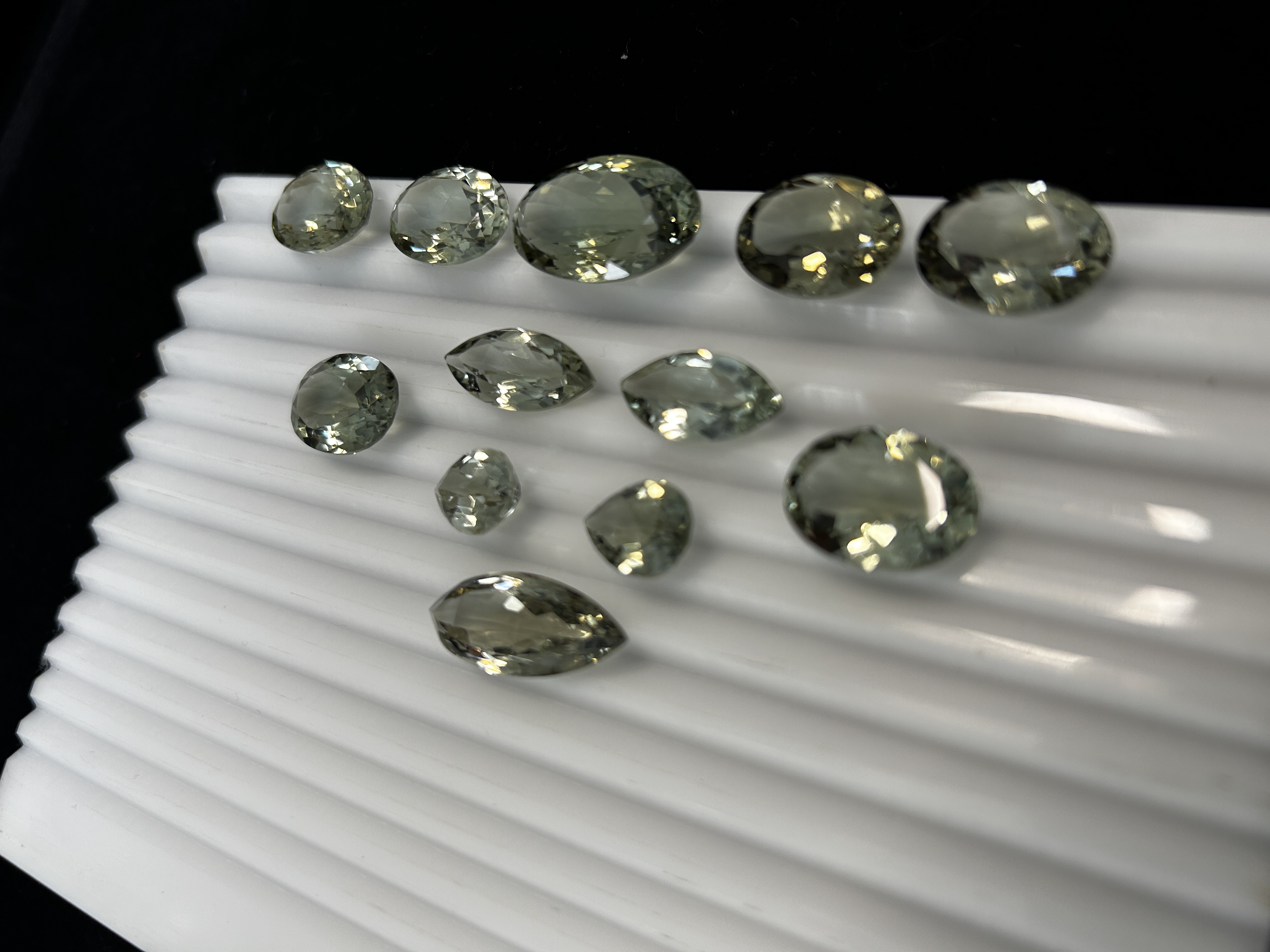121.15ct Green Natural Amethyst