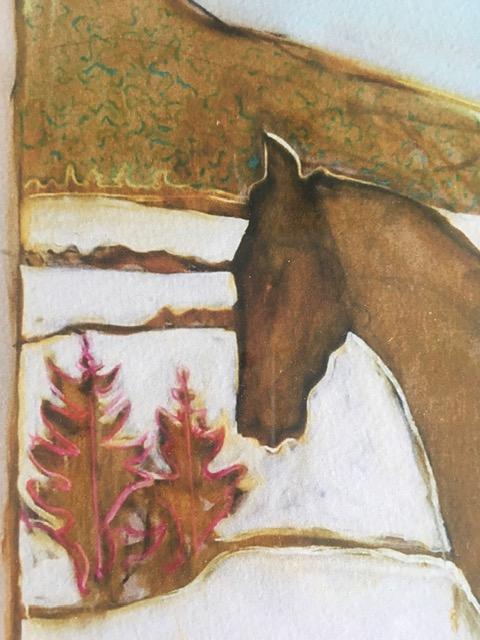 Billy Childish(b1959) 'Sledge Horse' Signed, Editioned, Pigment Print, Framed, 2013