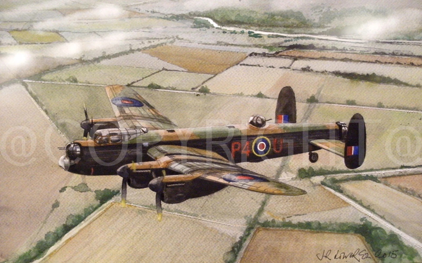 RAF English Electric Lightening's Large Metal Wall Art