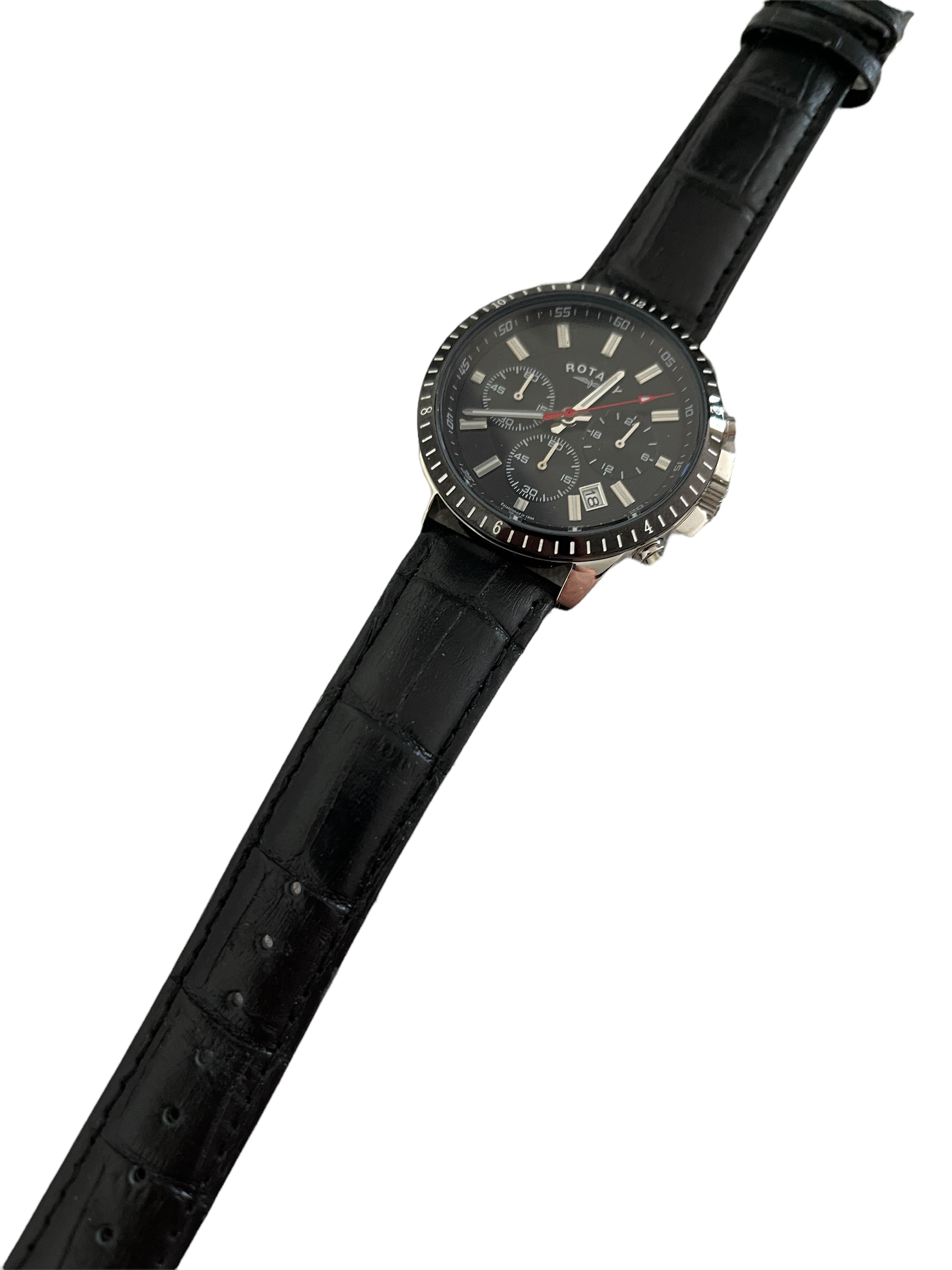 Rotary mens Chronograph watch surplus stock from our private jet charter.