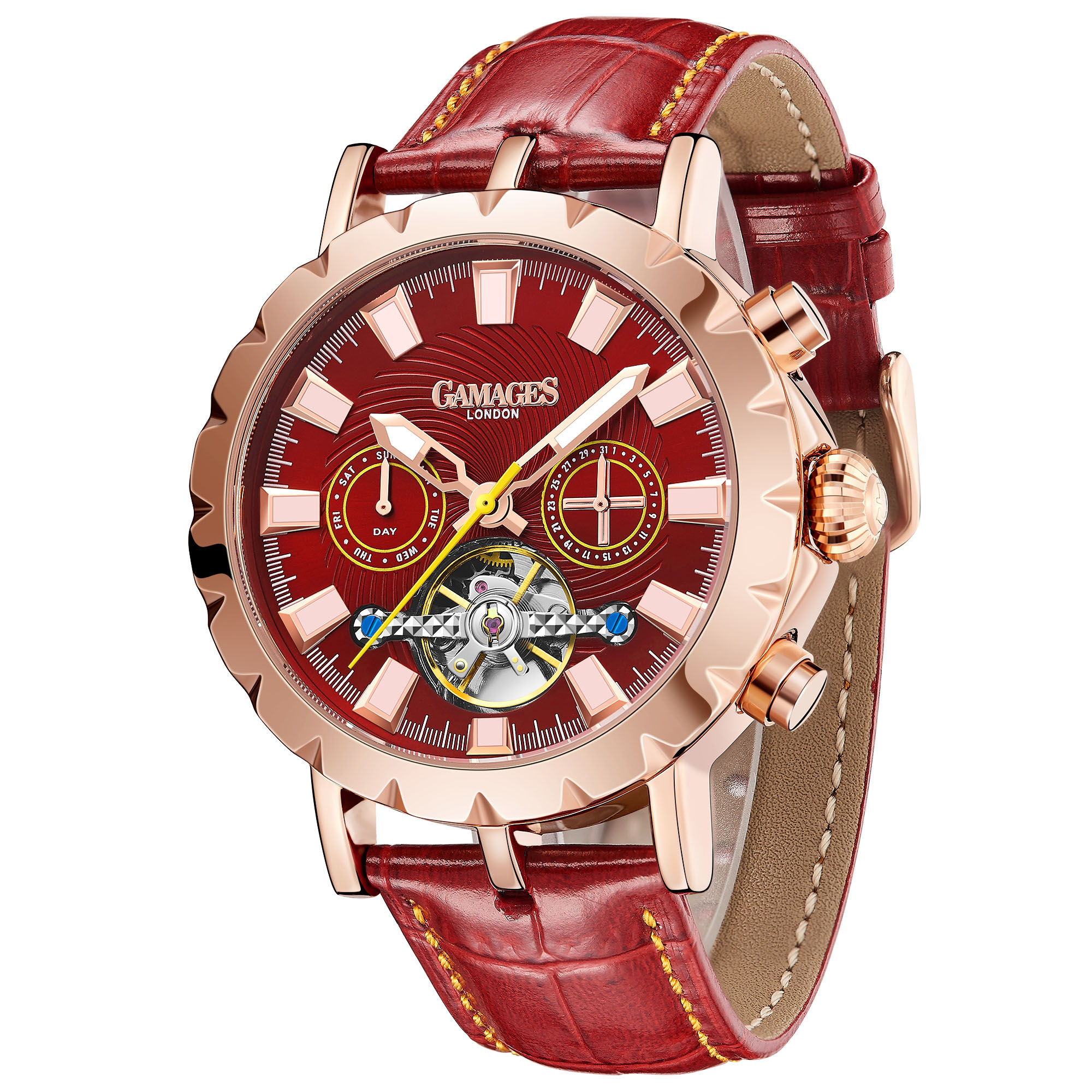 Ltd Edition Hand Assembled GAMAGES Exhibition Racer Automatic Rose. 5 Year Warranty & Free Delivery