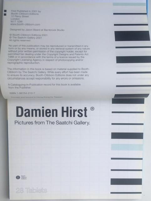 Damian Hurst (b1965) ‘28 Tablets’, Pictures from the Saatchi Gallery, 1st Print, Hardback, 2009