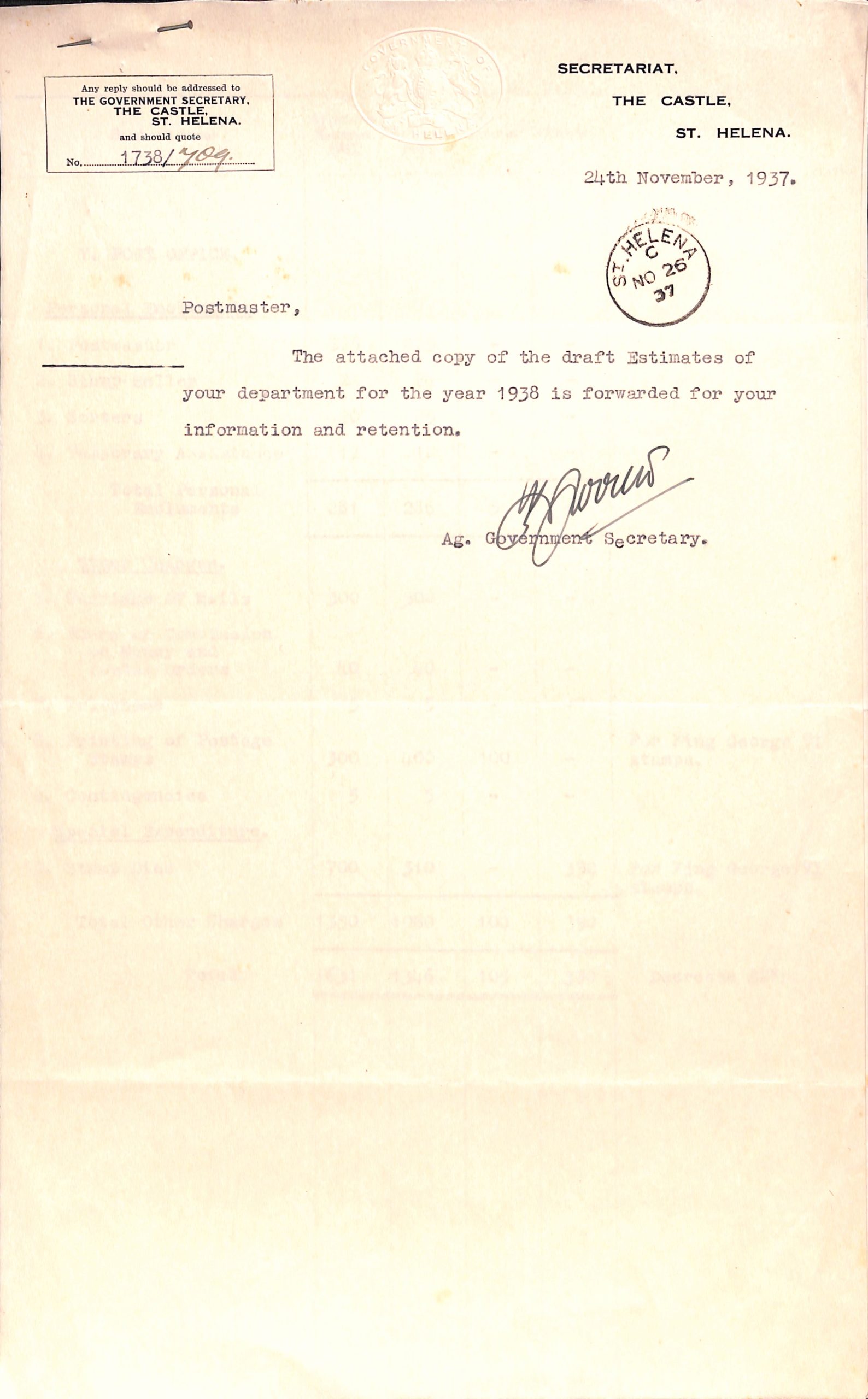 Saint Helena 1937