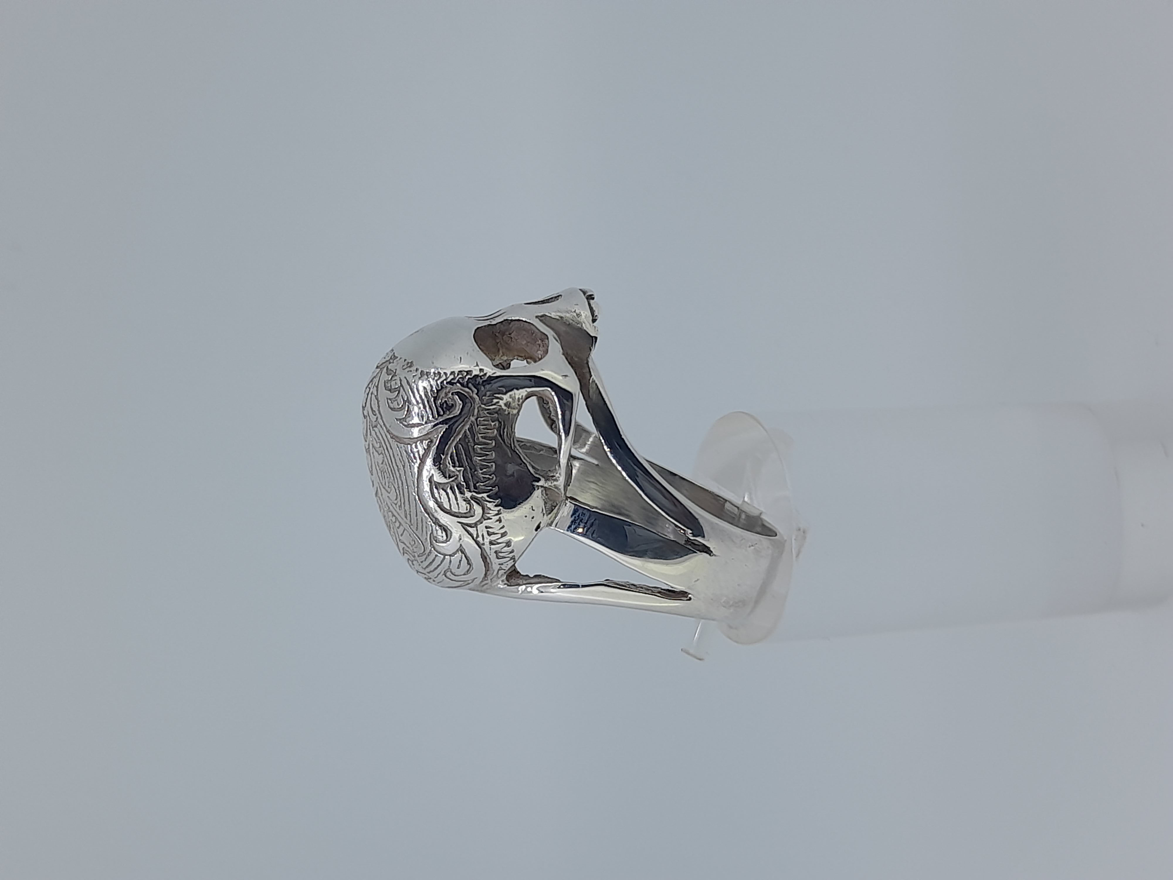 Silver UK Hallmarked Skull Ring