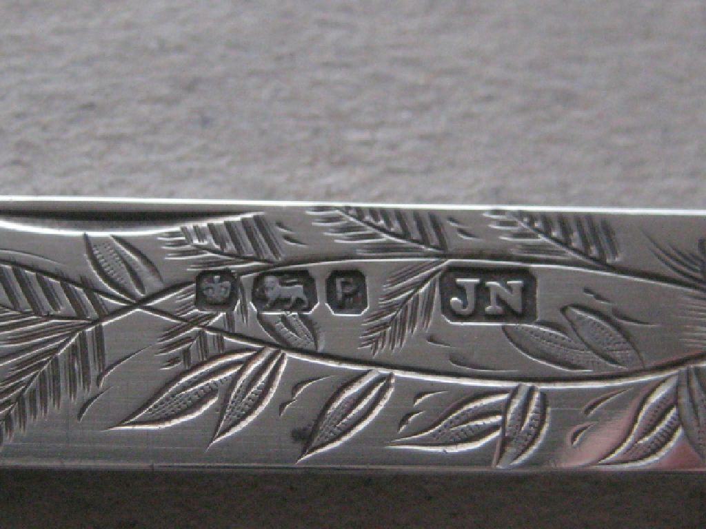 Rare Victorian Silver Bladed Folding Fruit Knife, Sheffield 1882
