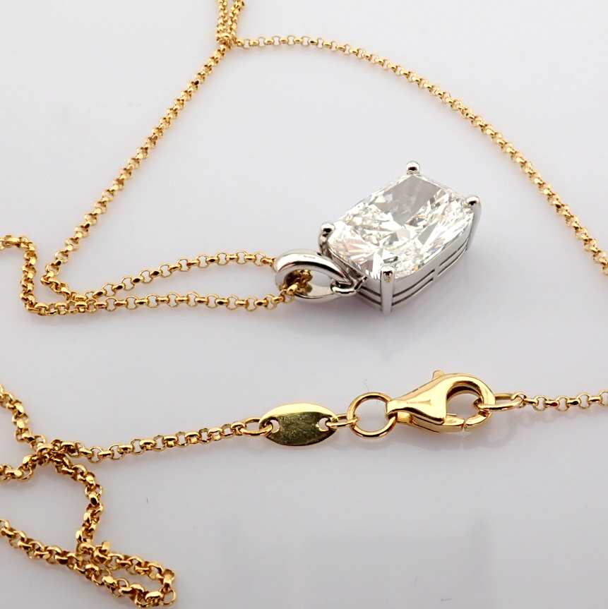 Cushion Cut Lab-Grown Diamond Necklace - 4.81 Total Carat (IGI Certified)