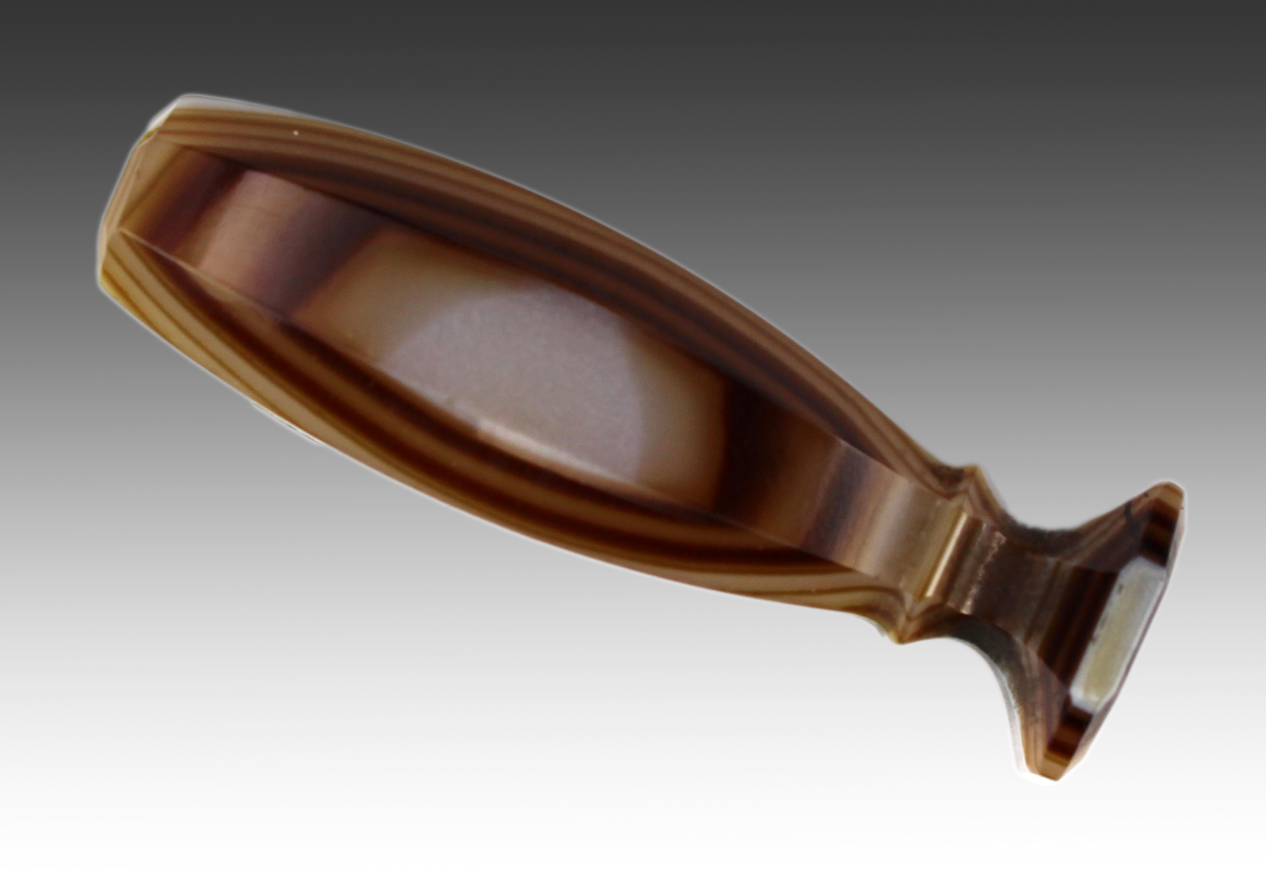19th Century Banded Agate Desk Seal