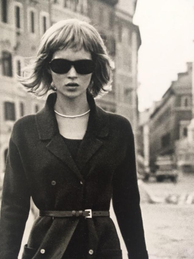 Kate Moss, Peter Lindbergh (b 1944-2019) Paris, Framed, B and W, Photo, 1994