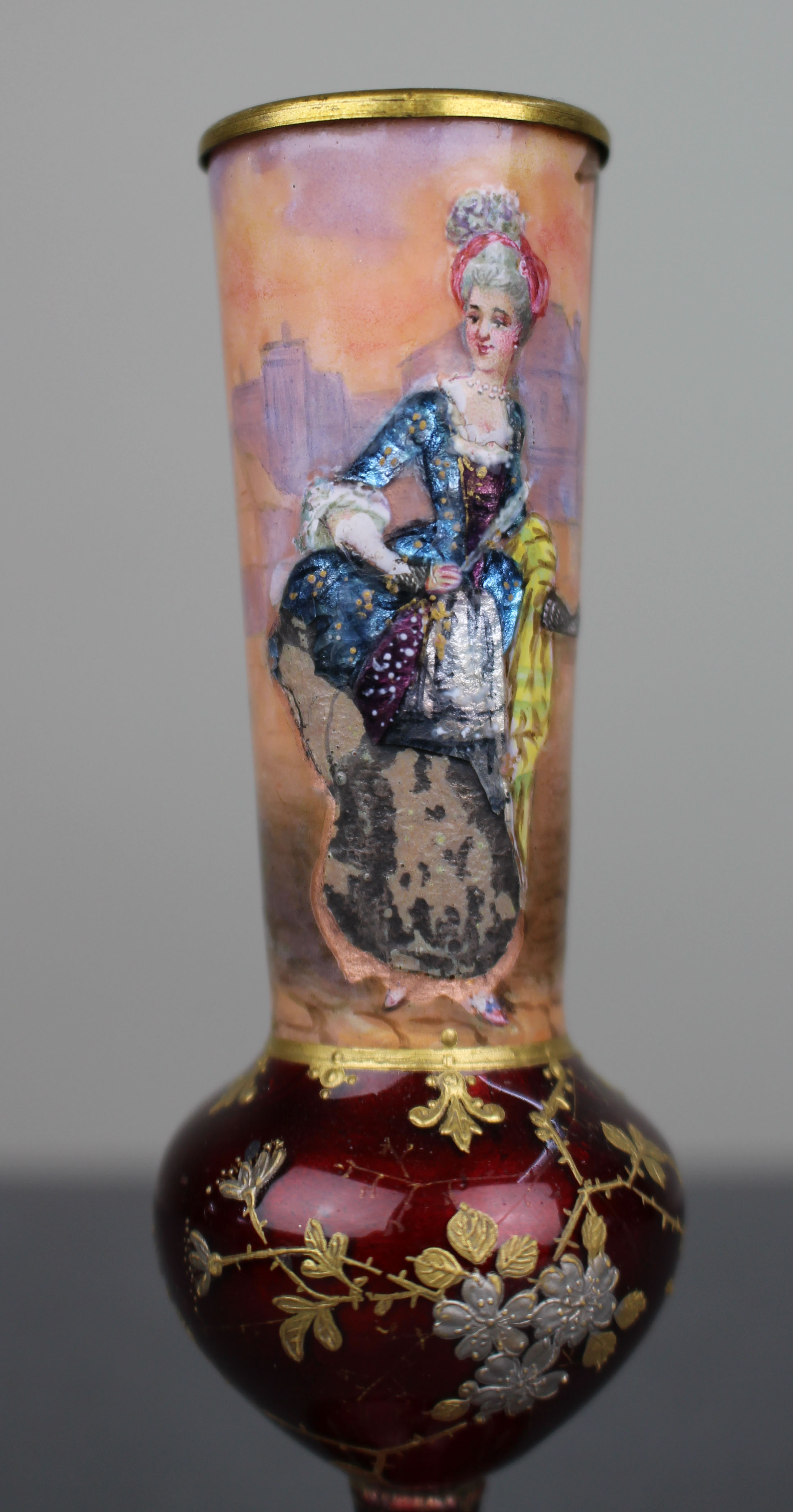 Late 19th Century Bohemian Ruby Glass Vase