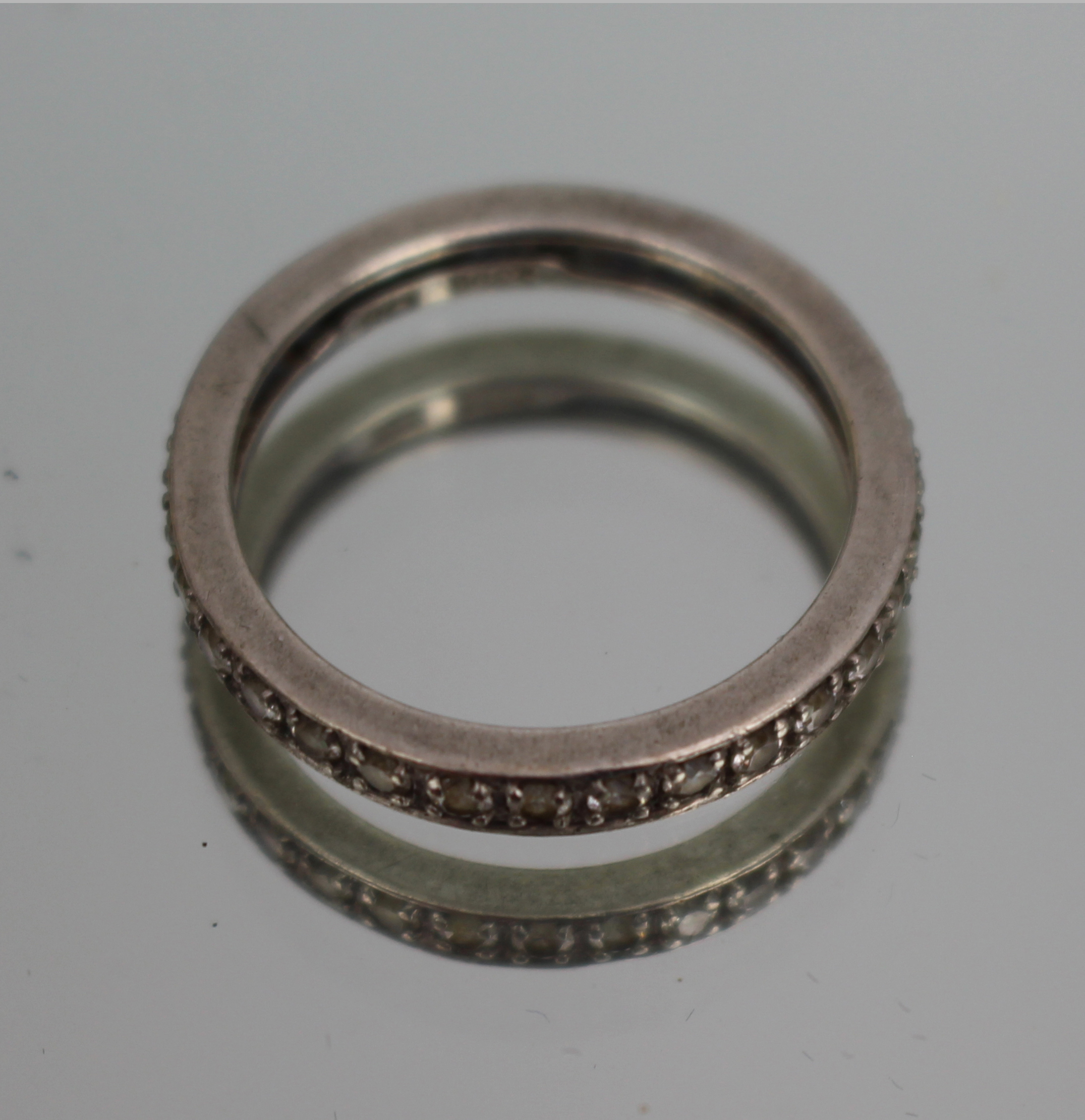 Vintage Silver Eternity Ring