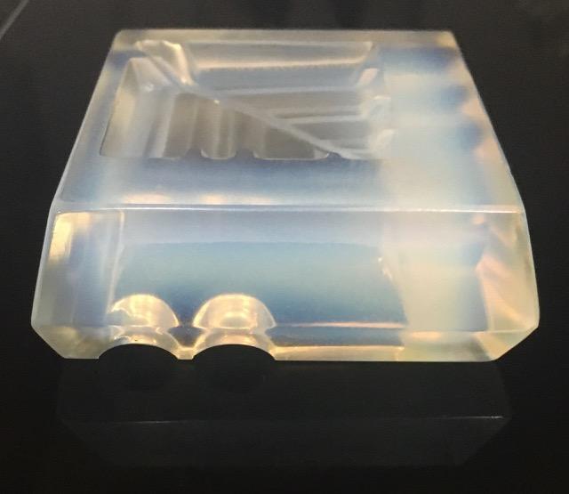 Andre Hunebelle (1896-1985) Art Deco, Opalescent Ashtray, Model M1123, 1930