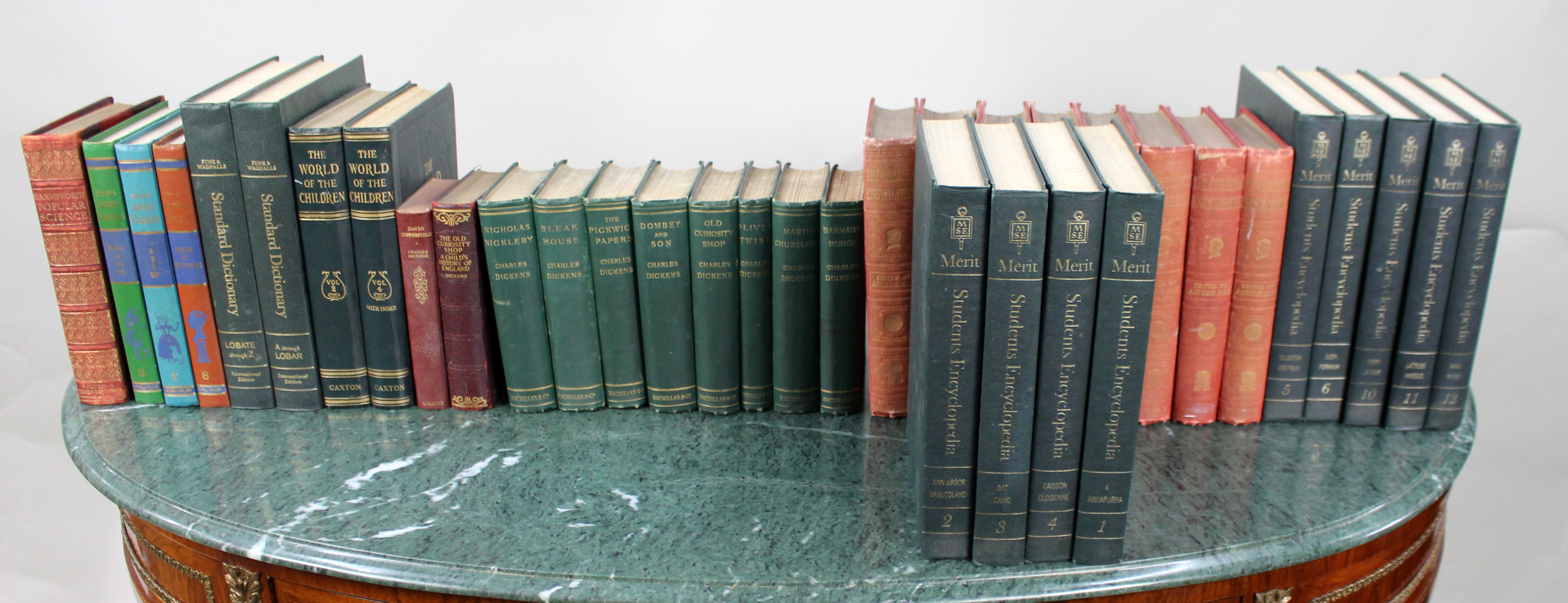 Collection of Decorative Display Reference Books and Volumes