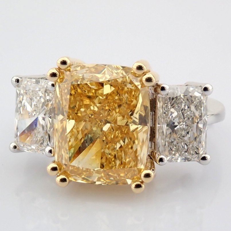 Cushion Cut Lab-Grown Diamond Ring - 6.95 Total Carat (IGI Certified)