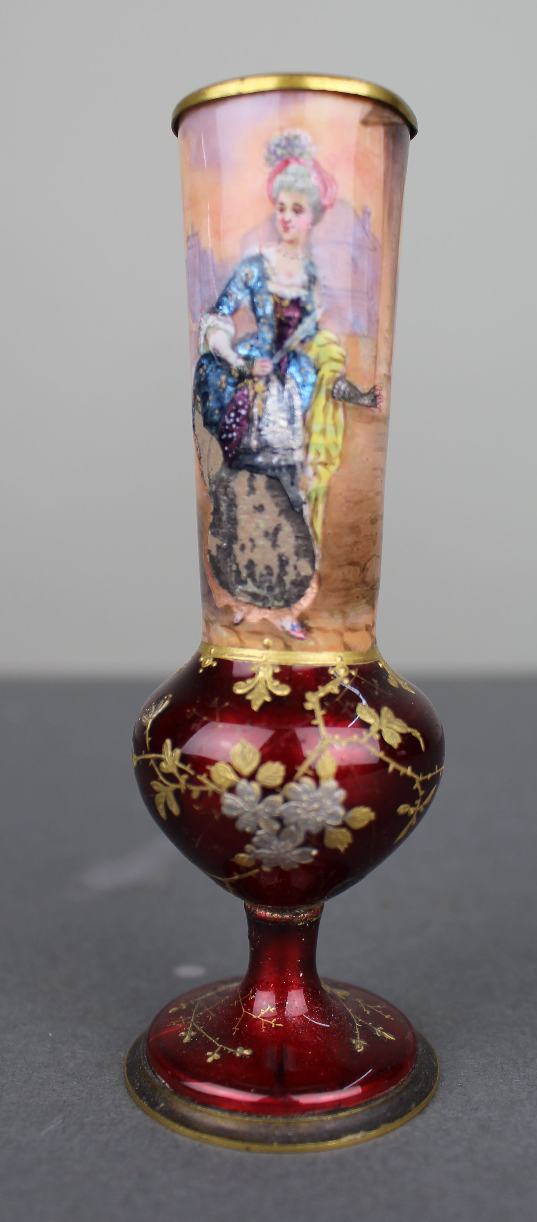 Late 19th Century Bohemian Ruby Glass Vase
