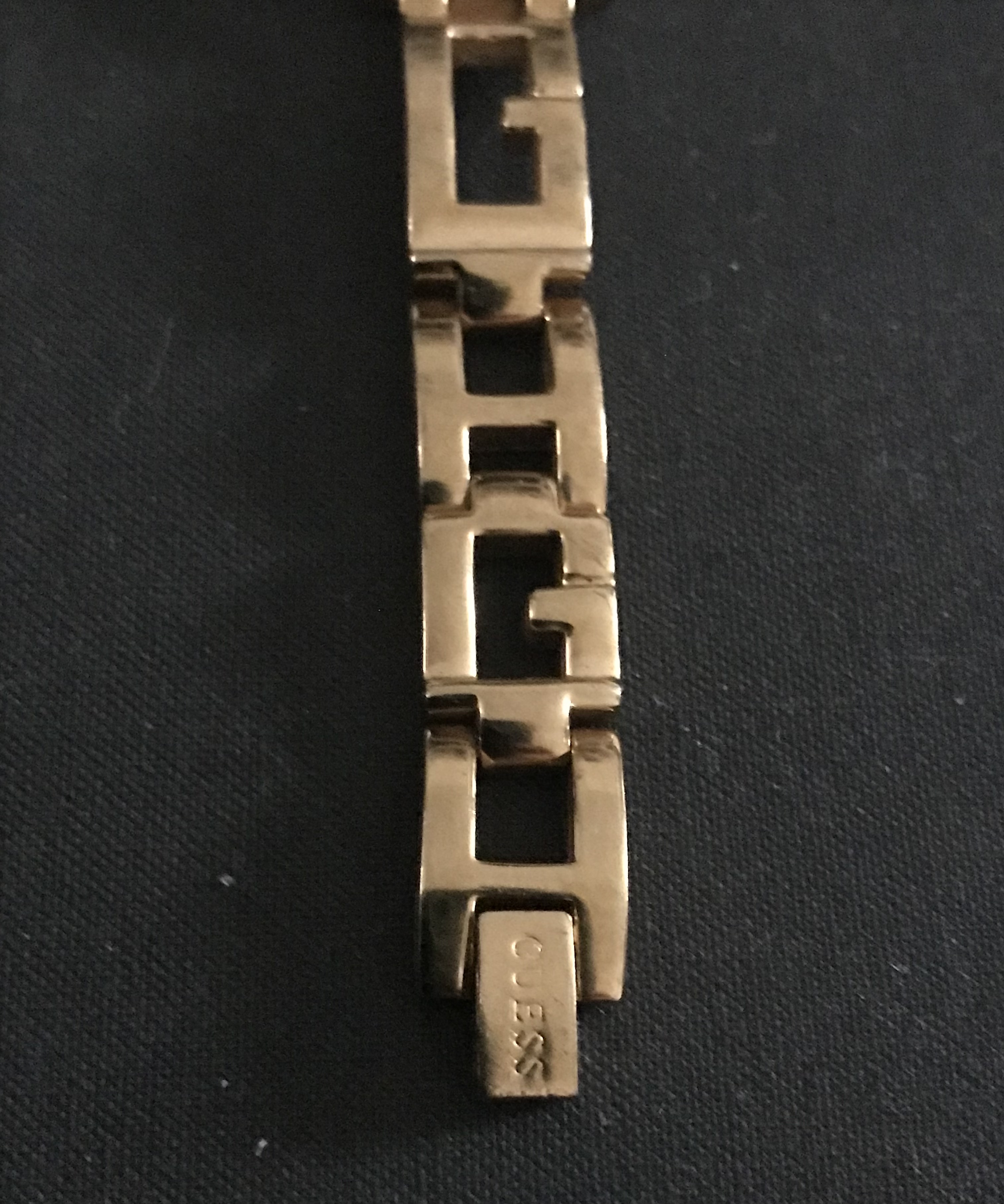 Guess Gold Plated Diamanté Studded Watch
