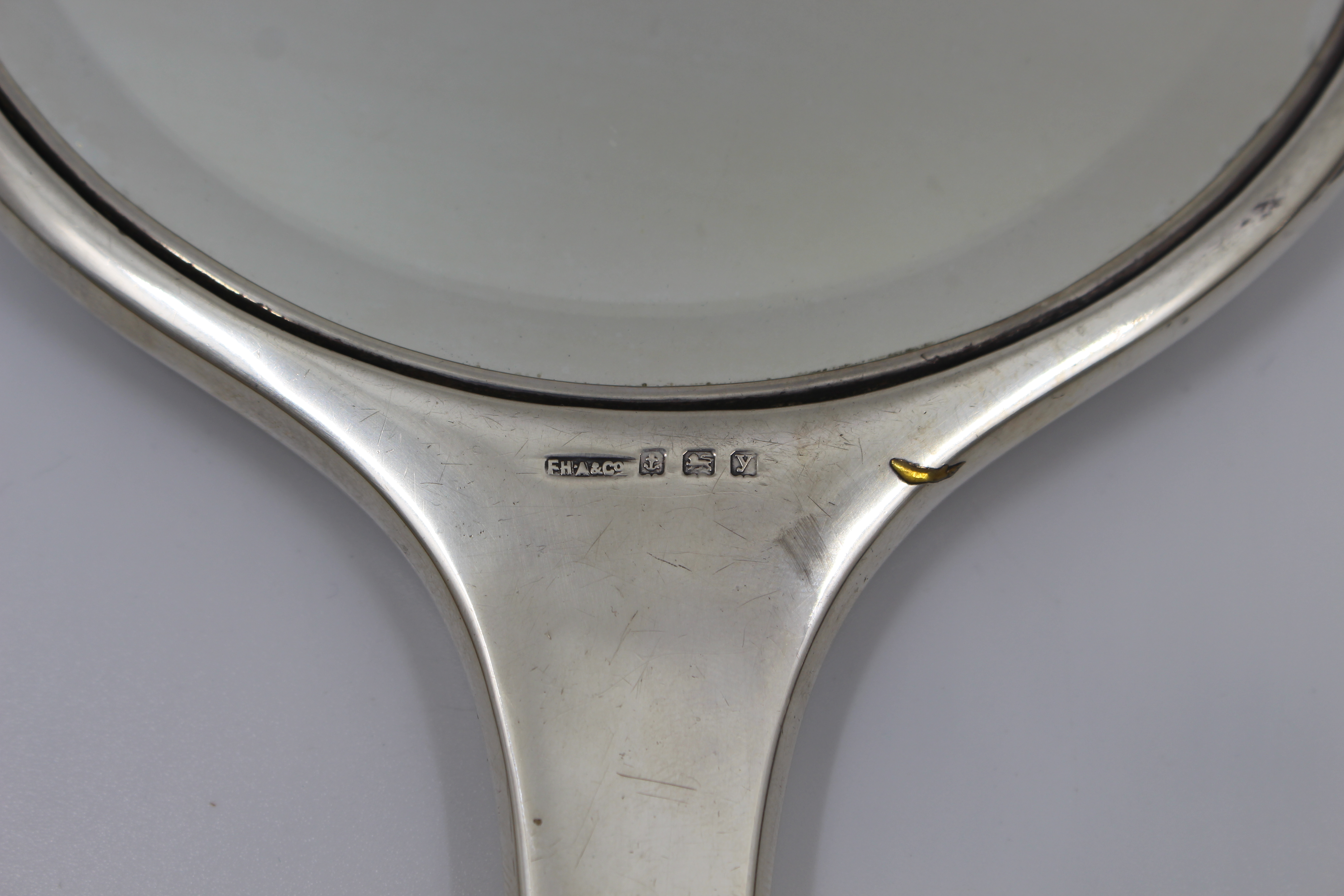English Five Piece Silver Vanity Brush Set 1923
