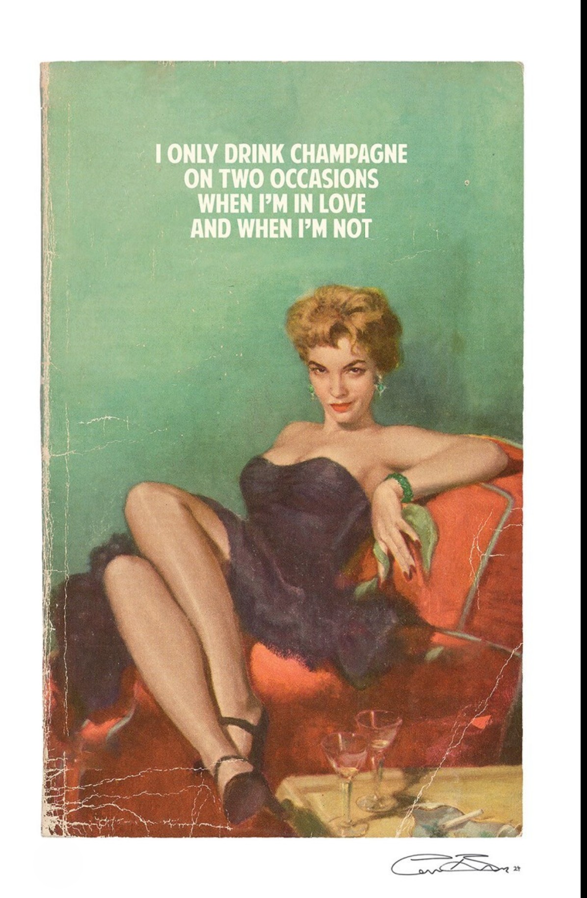 The Connor Brothers I Only Drink Champagne Signed COA Classic Wonderful Image Free Post In UK